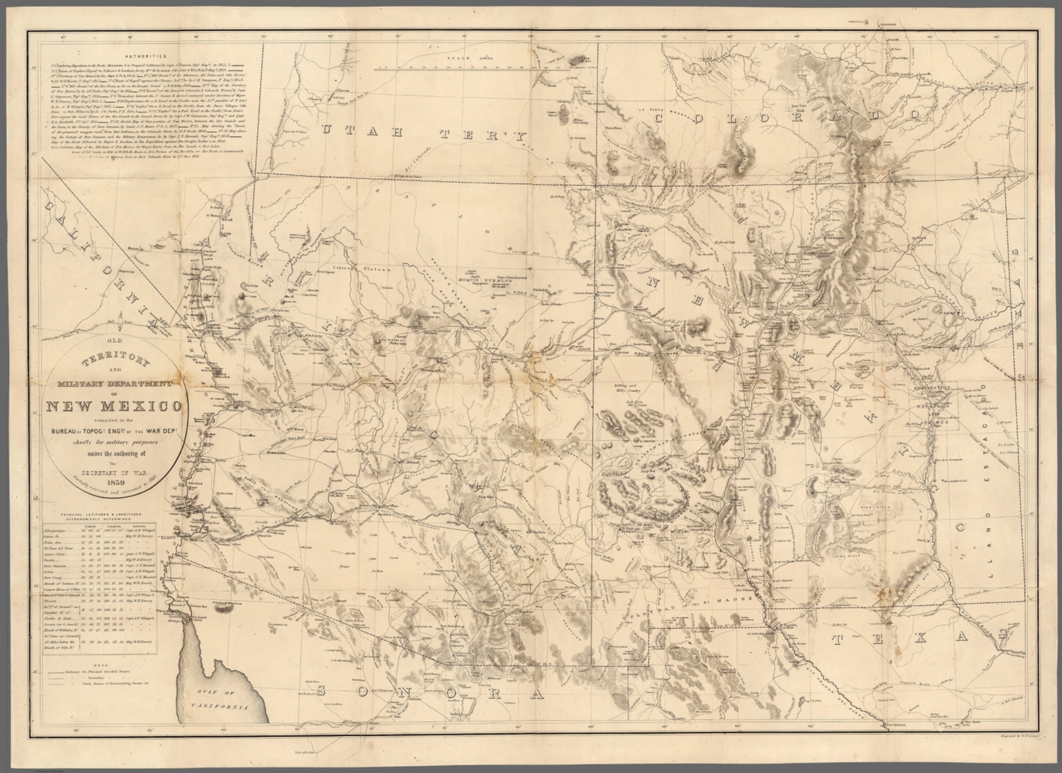 Old Territory and Military Department of New Mexico... revised and ...