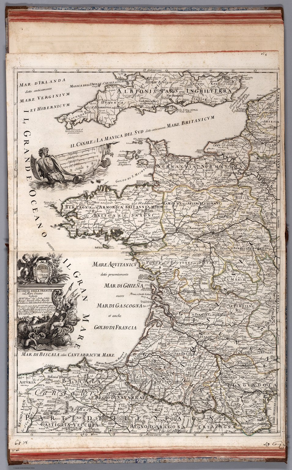 Le coste della Francia sul Mare oceano David Rumsey Historical Map Collection