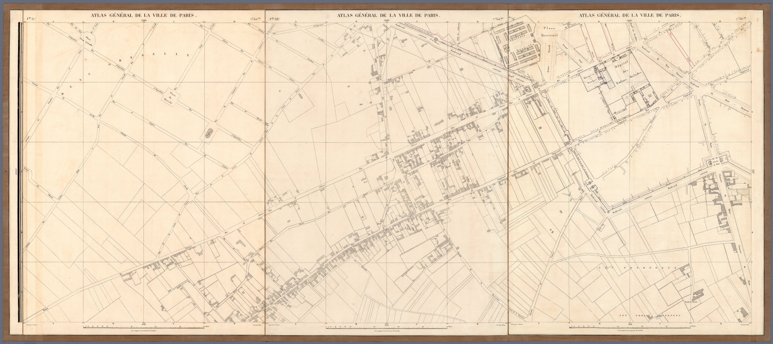 Paris Sheets 37-39: Atlas general de la ville de Paris - David Rumsey ...