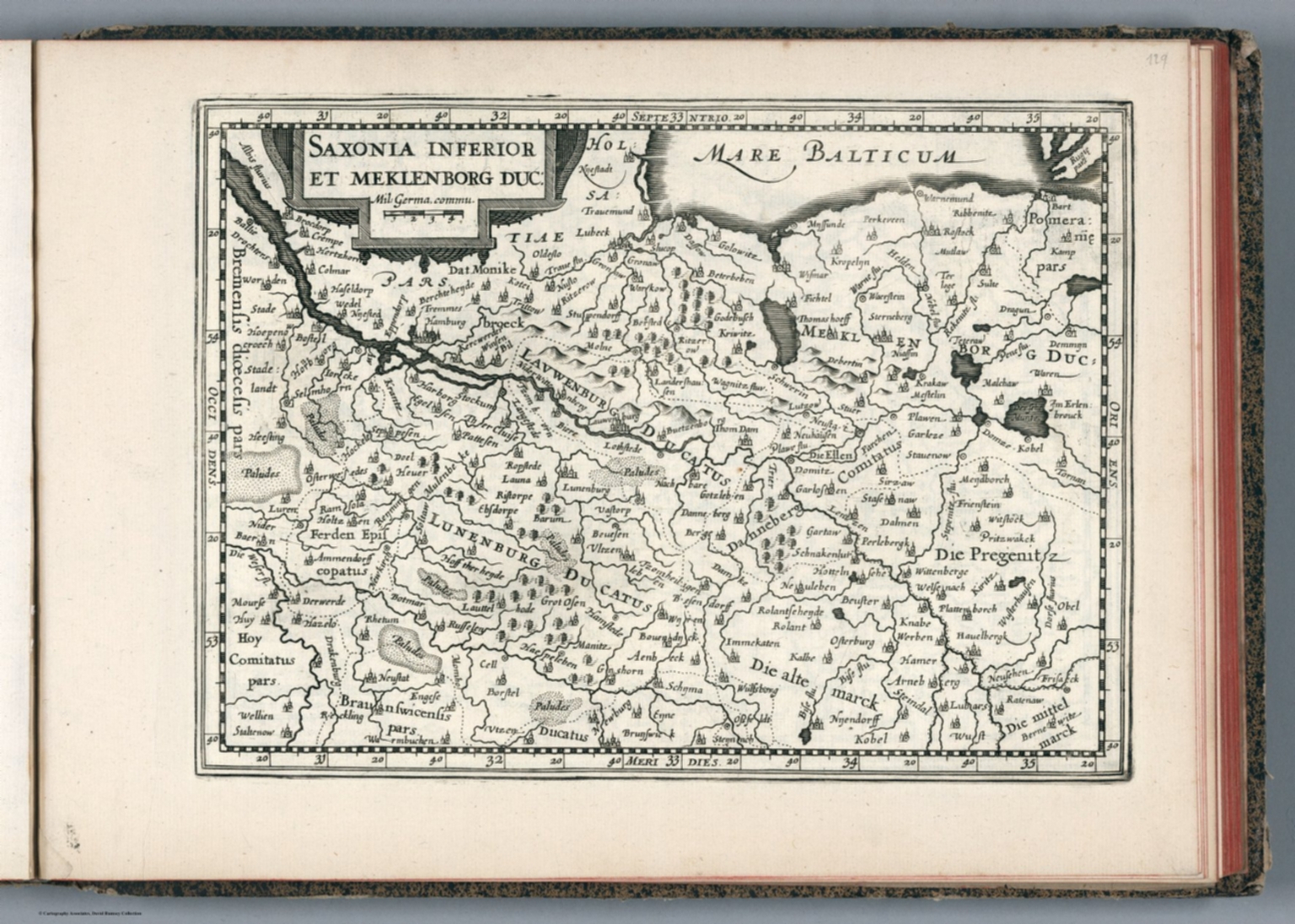 Saxonia Inferior Et Meklenborg Duc. - David Rumsey Historical Map ...