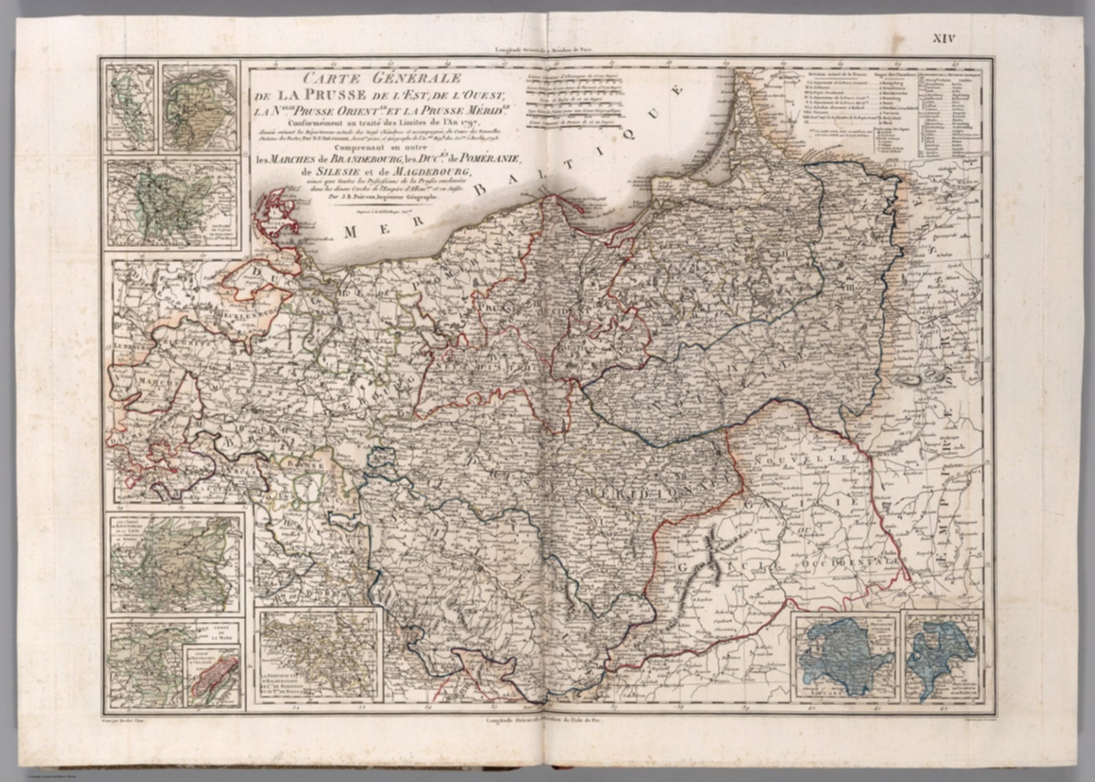 XIV. Carte Generale de la Prusse. David Rumsey Historical Map Collection