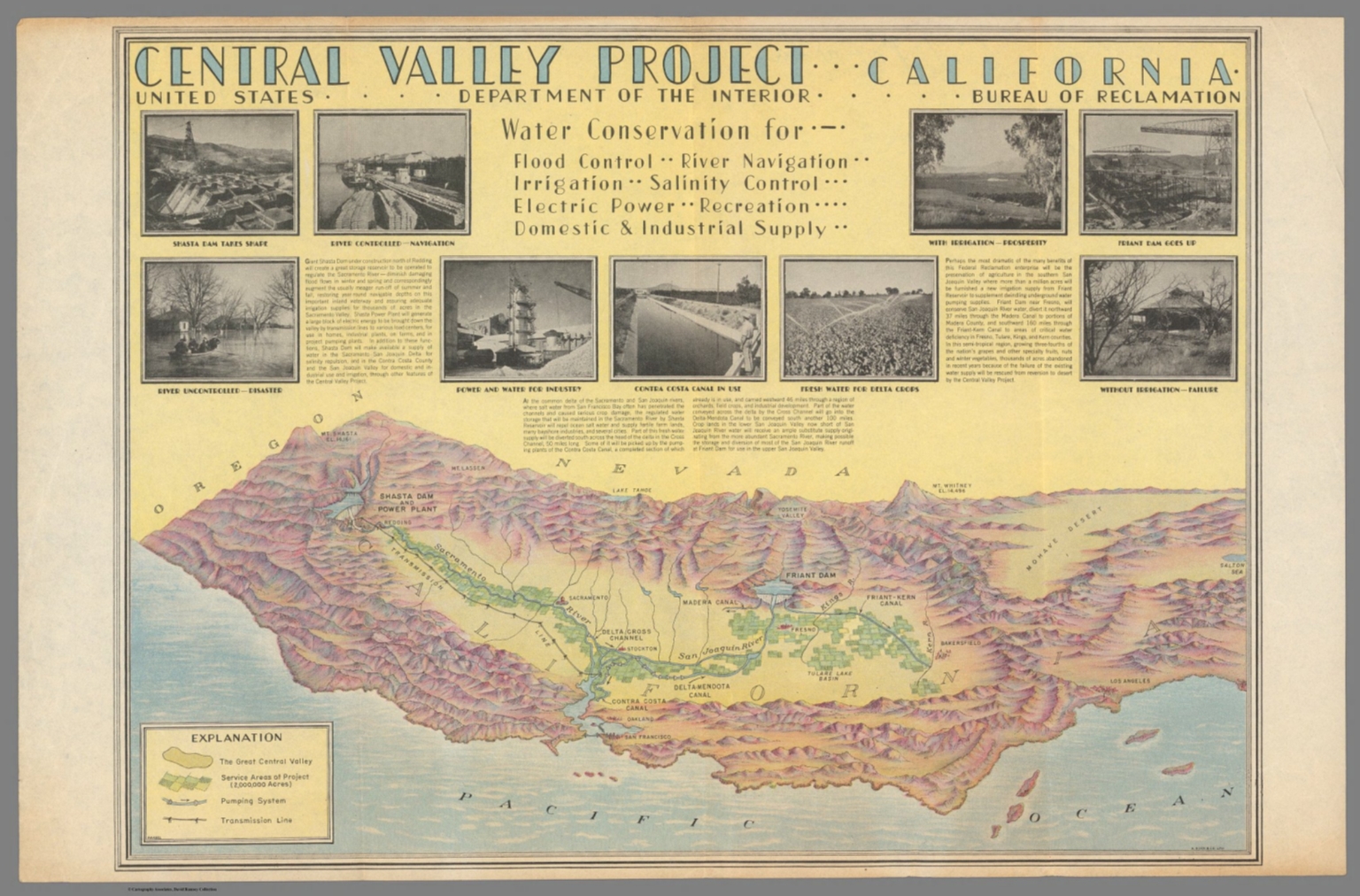 Central Valley Project - California. - David Rumsey Historical Map 