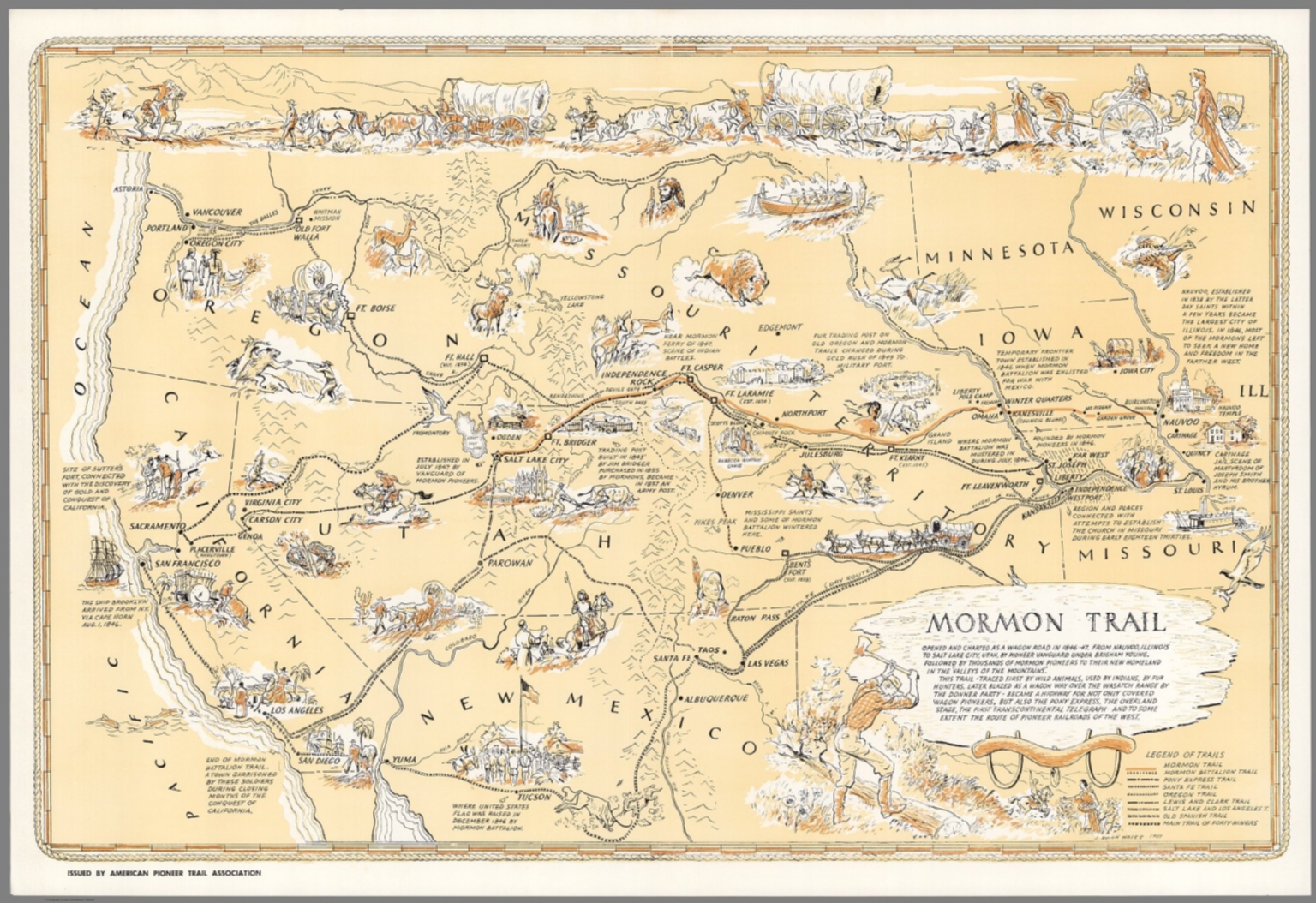 Mormon Trail. David Rumsey Historical Map Collection