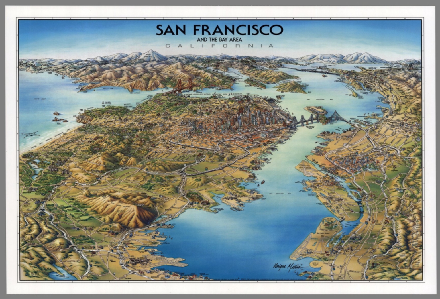 San Francisco And The Bay Area, California. - David Rumsey Historical ...