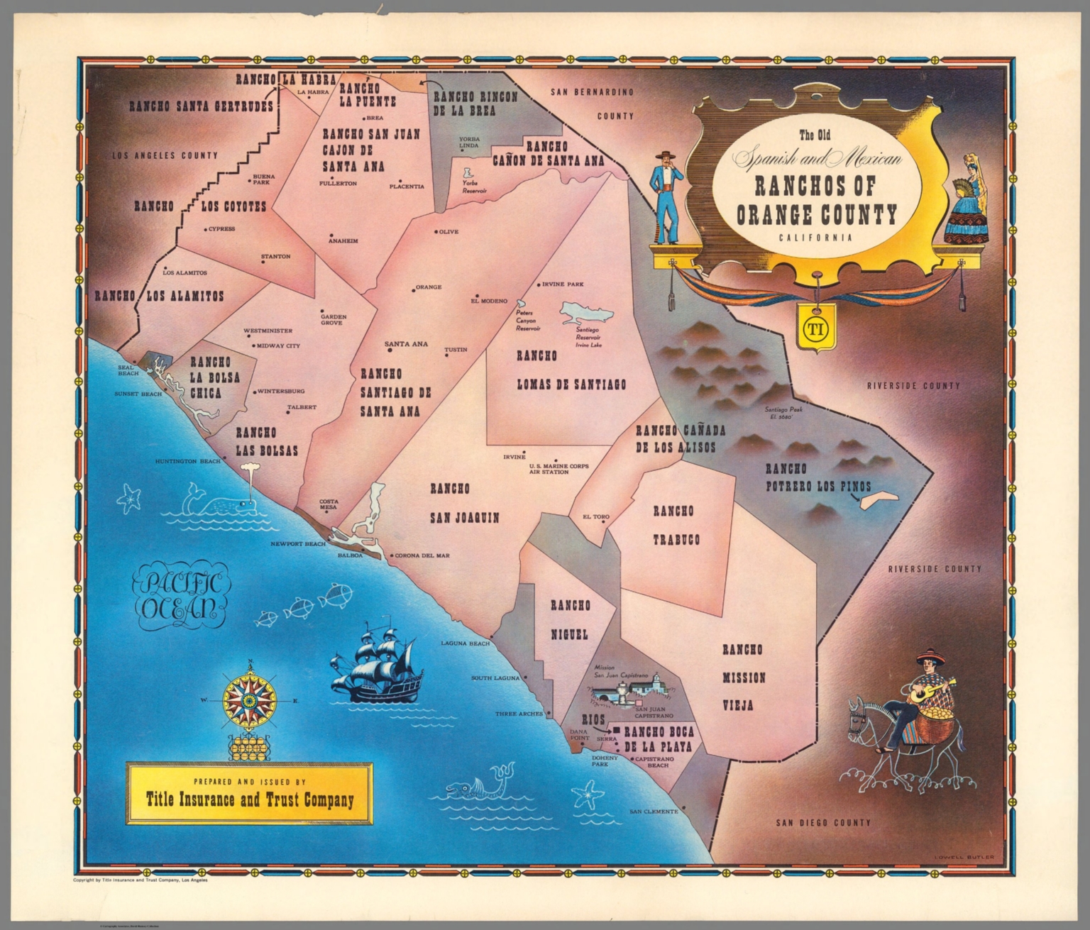 The Outdated Spanish and Mexican Ranchos of Orange County photograph about Printable Map of Orange County Ca named The Previous Spanish and Mexican Ranchos of Orange County