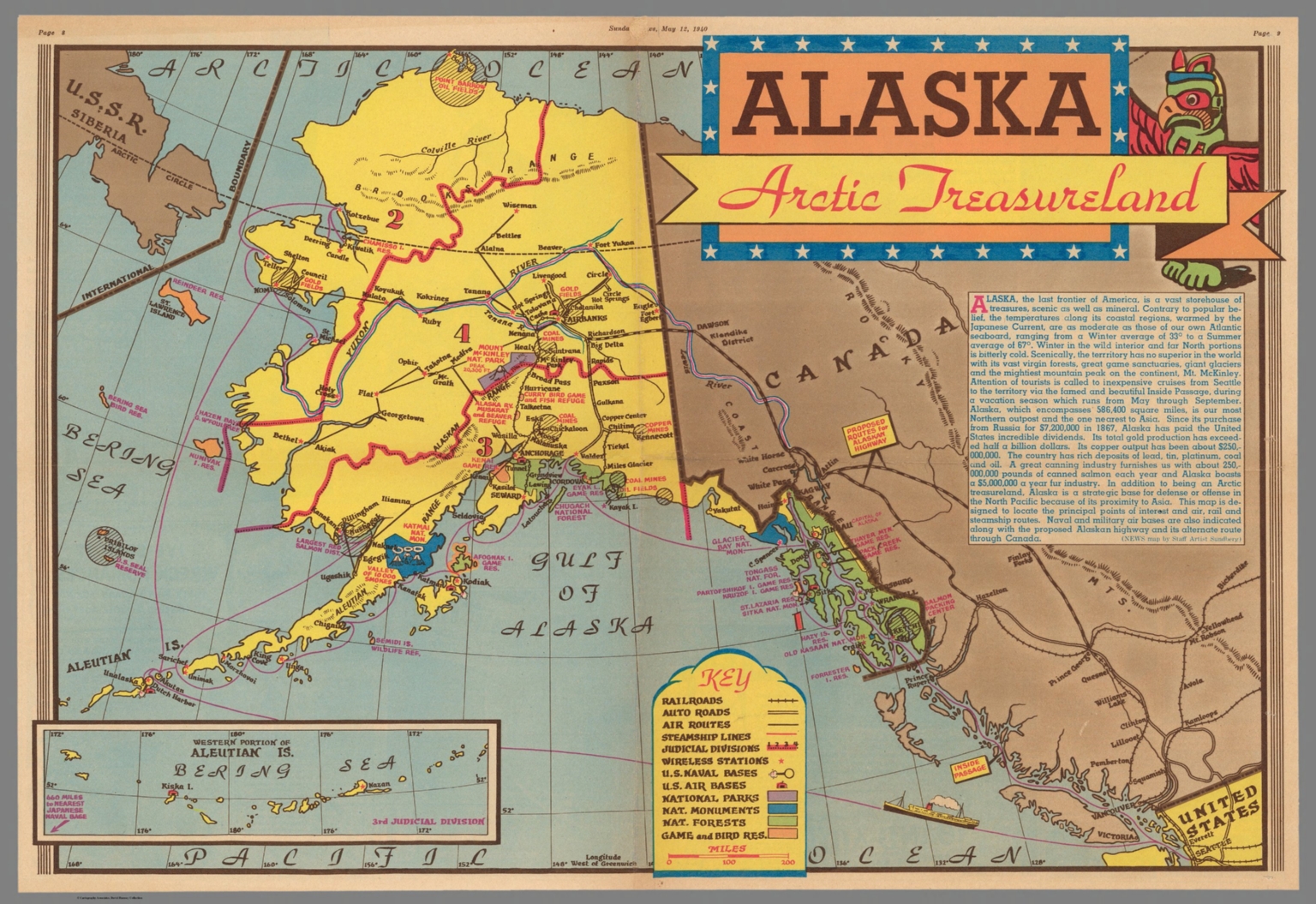 Alaska Arctic treasureland - David Rumsey Historical Map Collection