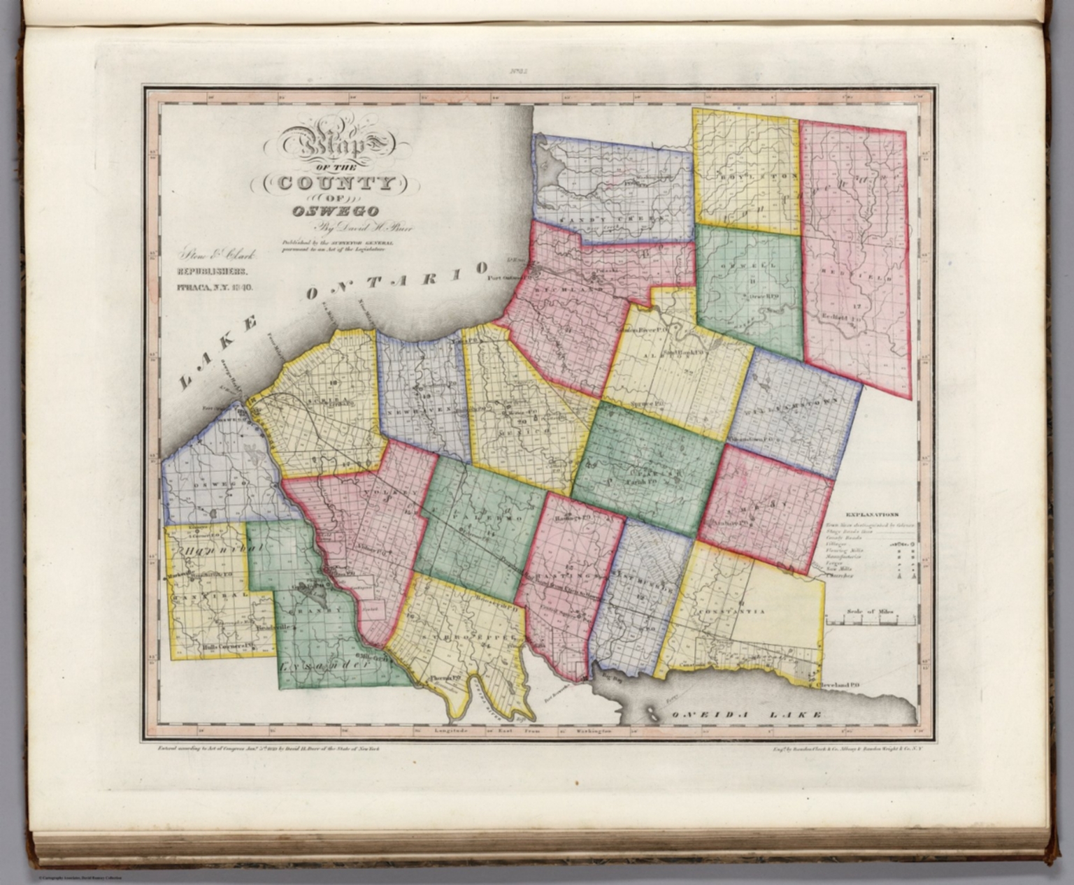 Map Of The County Of Oswego New York David Rumsey Historical Map   0105082 