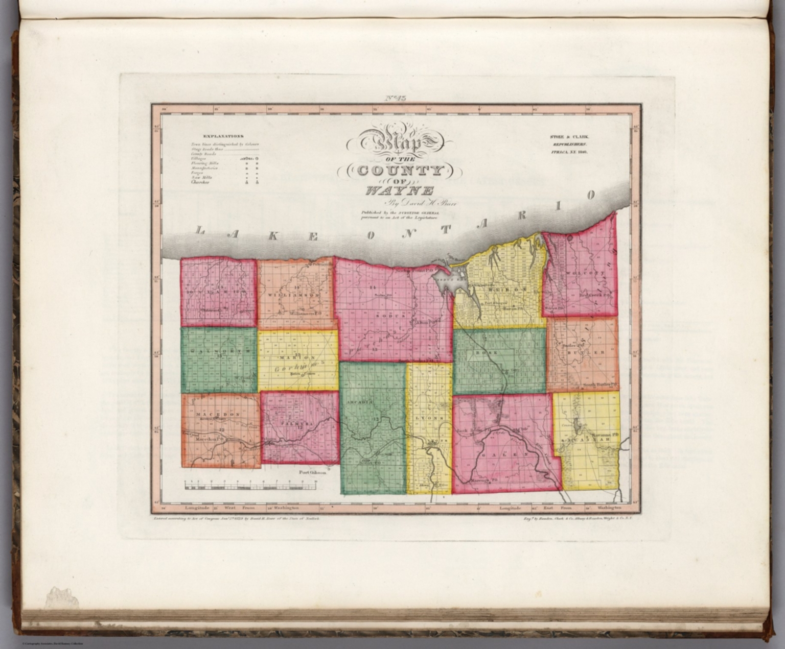 Map of the County of Wayne (New York). David Rumsey Historical Map
