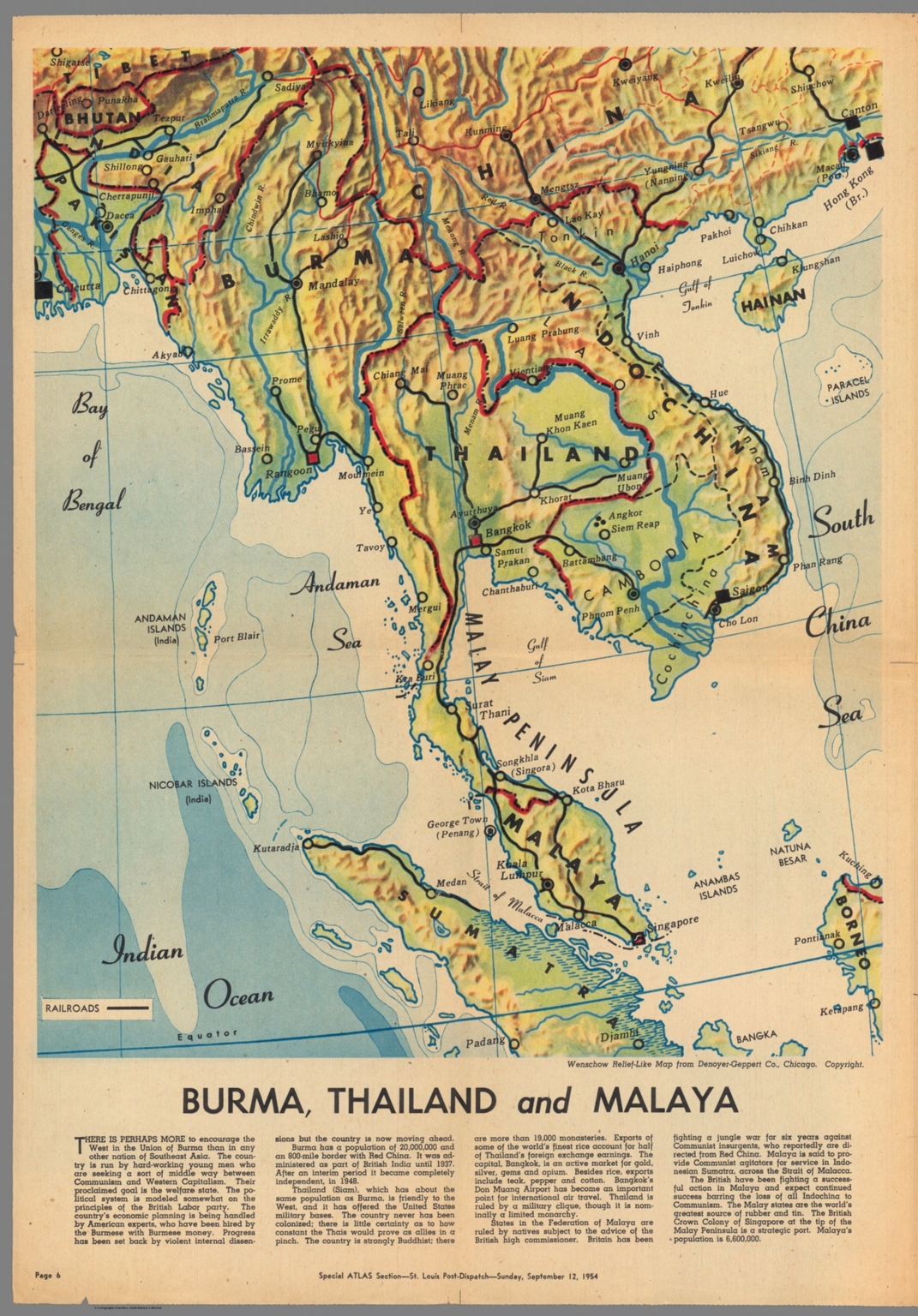 Burma, thailand and Malaya David Rumsey Historical Map Collection