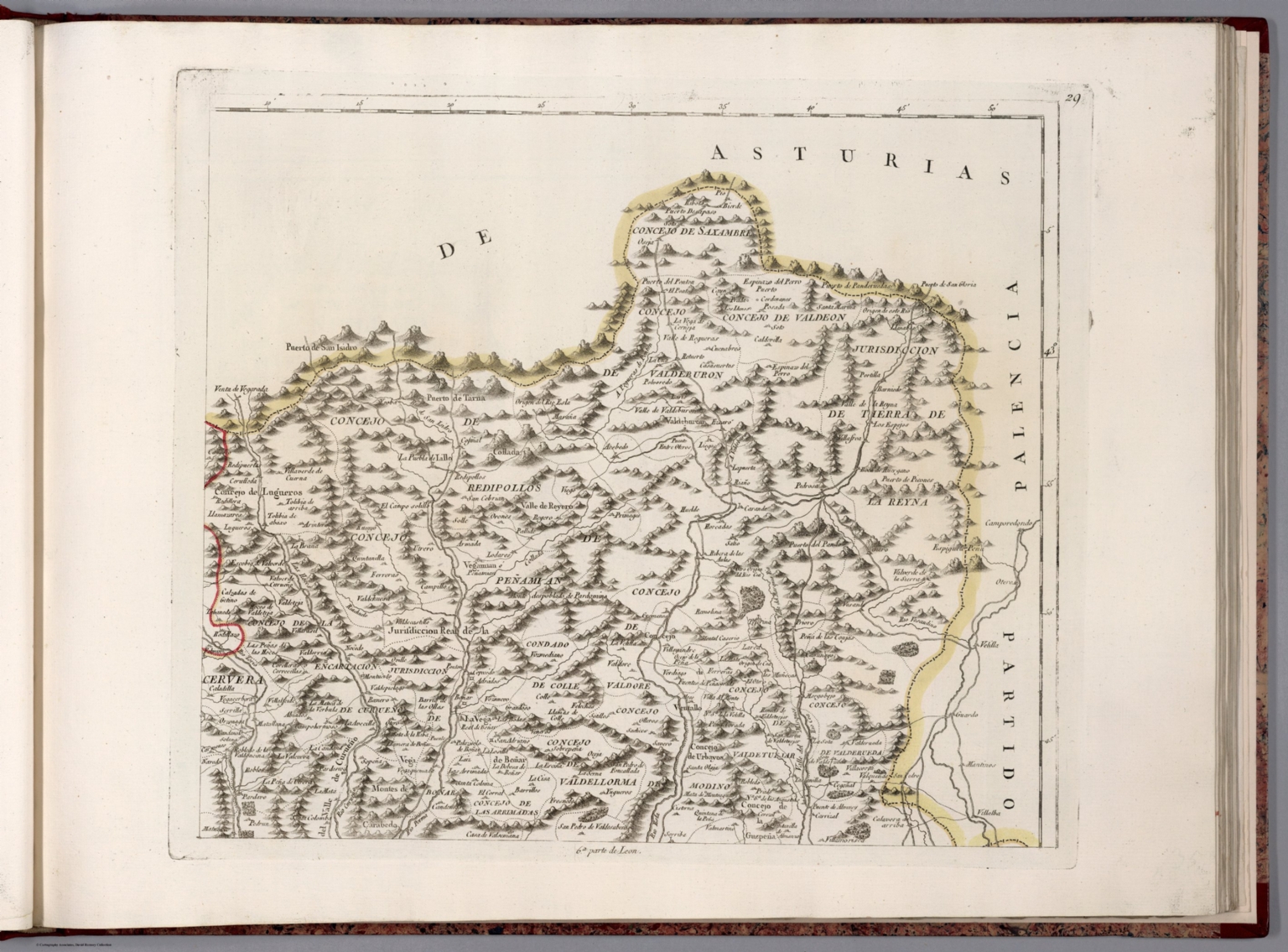 29 Mapa Geografico De Una Parte De La Provincia De Leon David Rumsey Historical Map Collection 5629