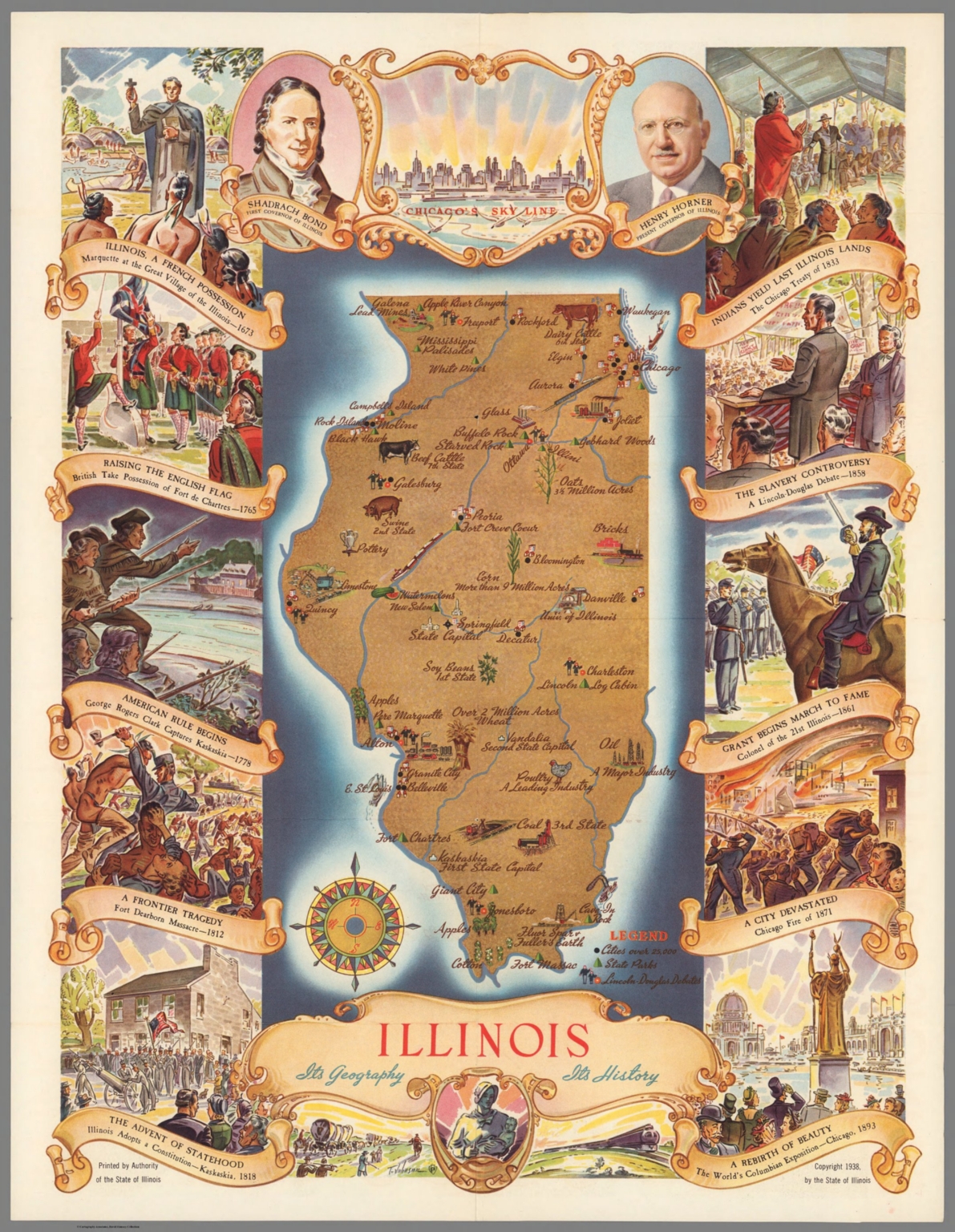 Illinois, its geography, its history - David Rumsey Historical Map Collection