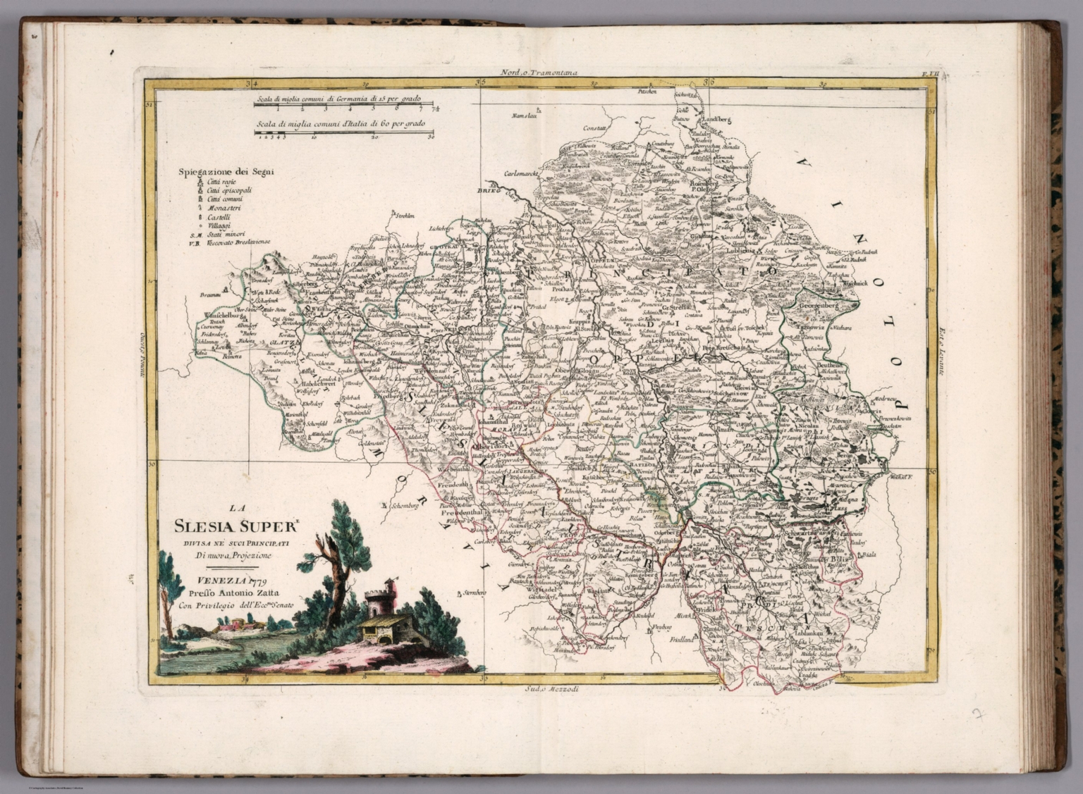 La Slesia super.e divisa ne' i suoi principati David Rumsey