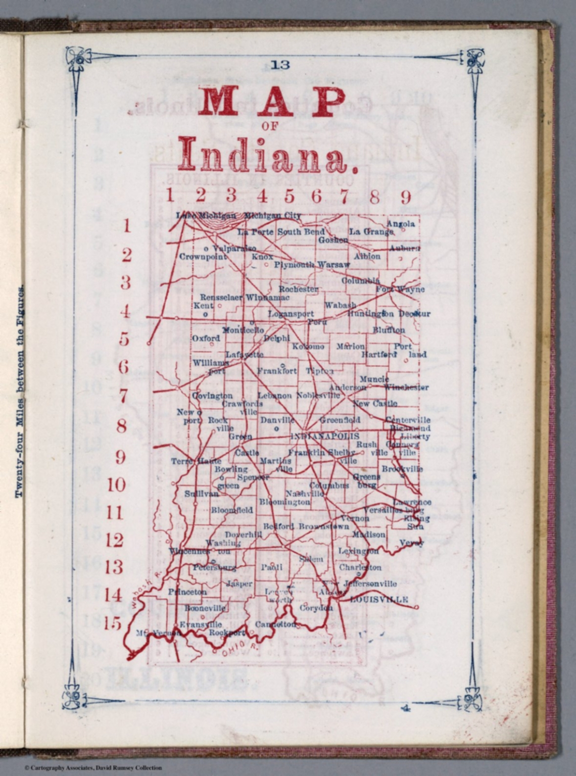 Map of Indiana County Seats - David Rumsey Historical Map Collection