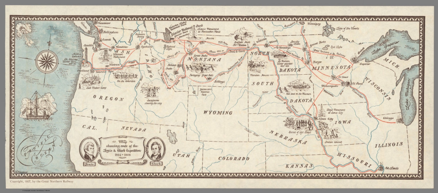 Lewis And Clark Printable Map Maping Resources