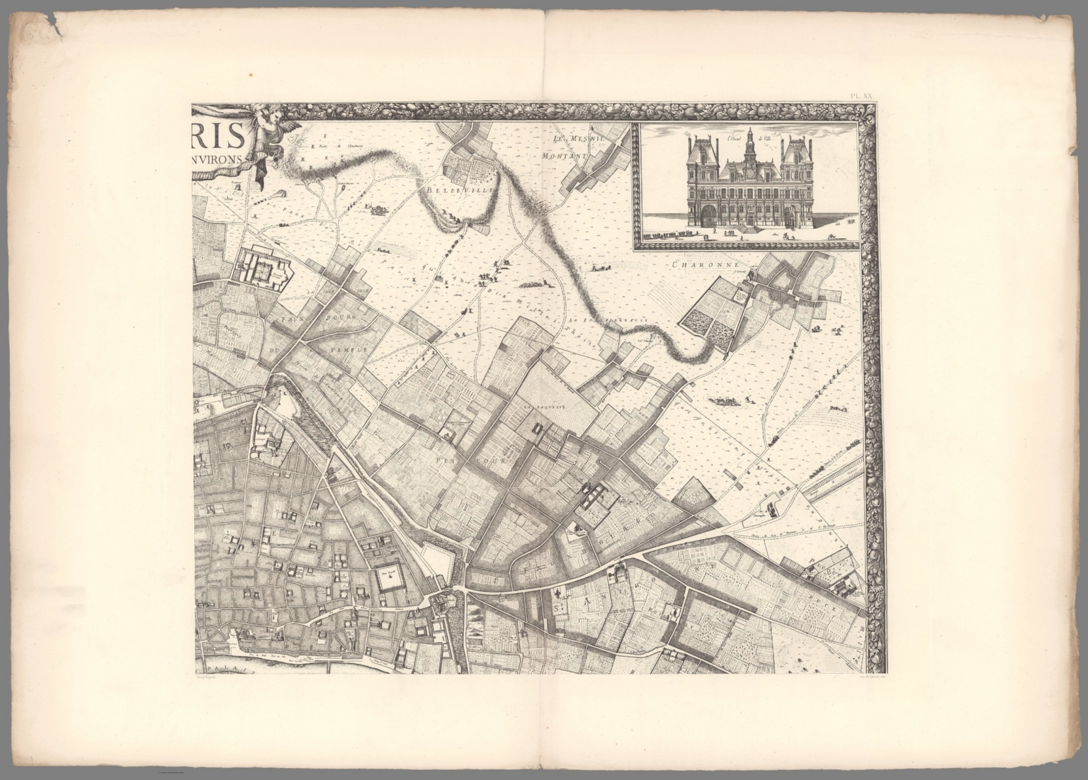 Pl. XX. Paris in 1672. - David Rumsey Historical Map Collection