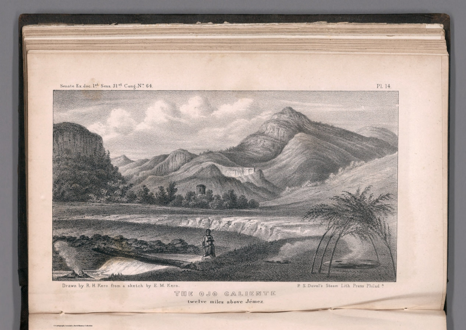 The Ojo Caliente Twelve Miles Above Jemez David Rumsey Historical Map Collection