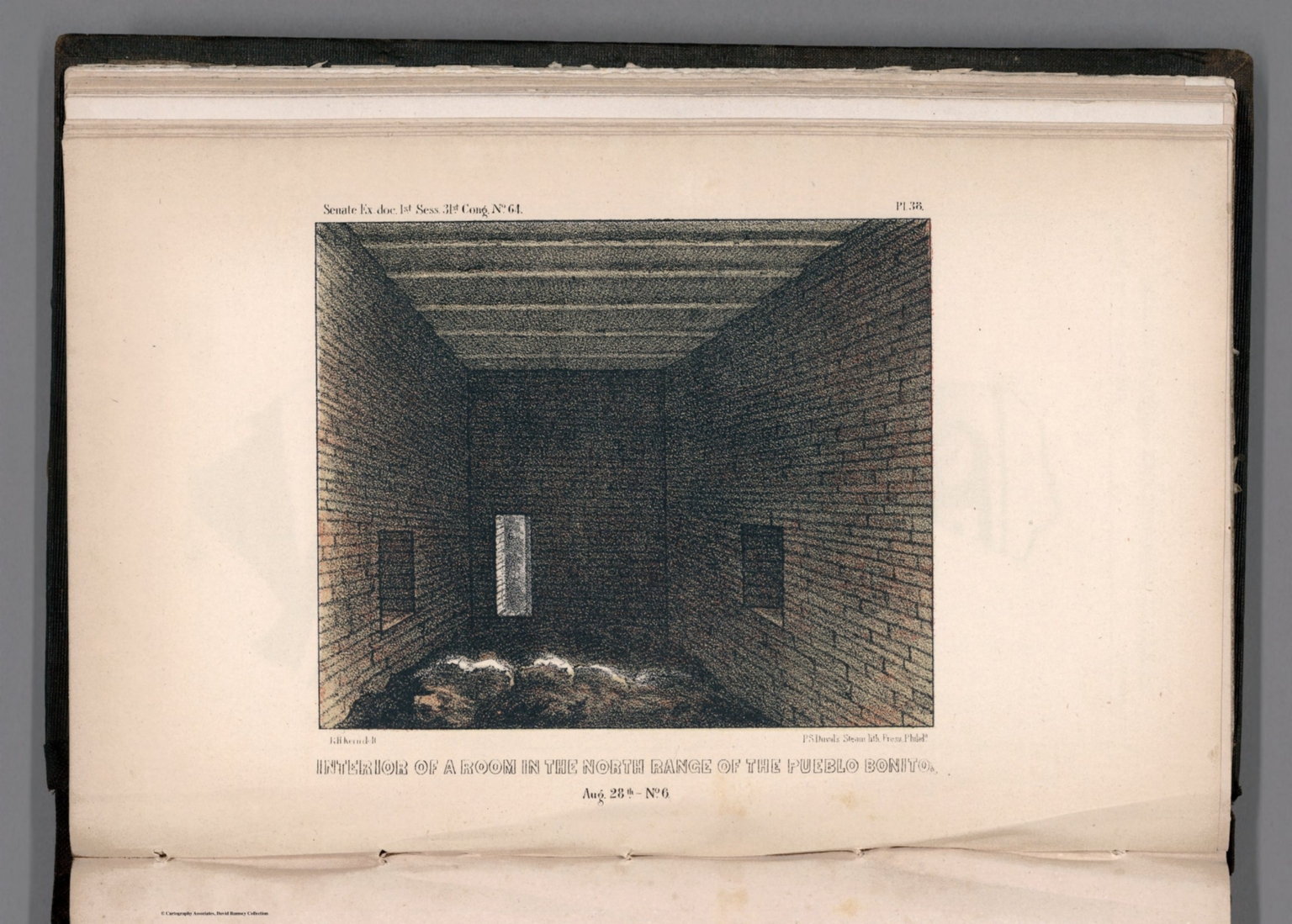 General Ground Plan Of The Pueblo Bonito Canon Of Chaco No 6 David Rumsey Historical Map 