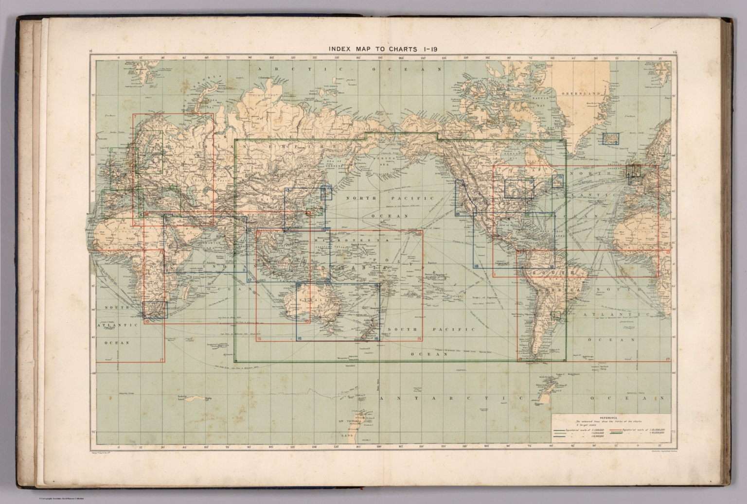 Index Map To Charts 1-19 - David Rumsey Historical Map Collection