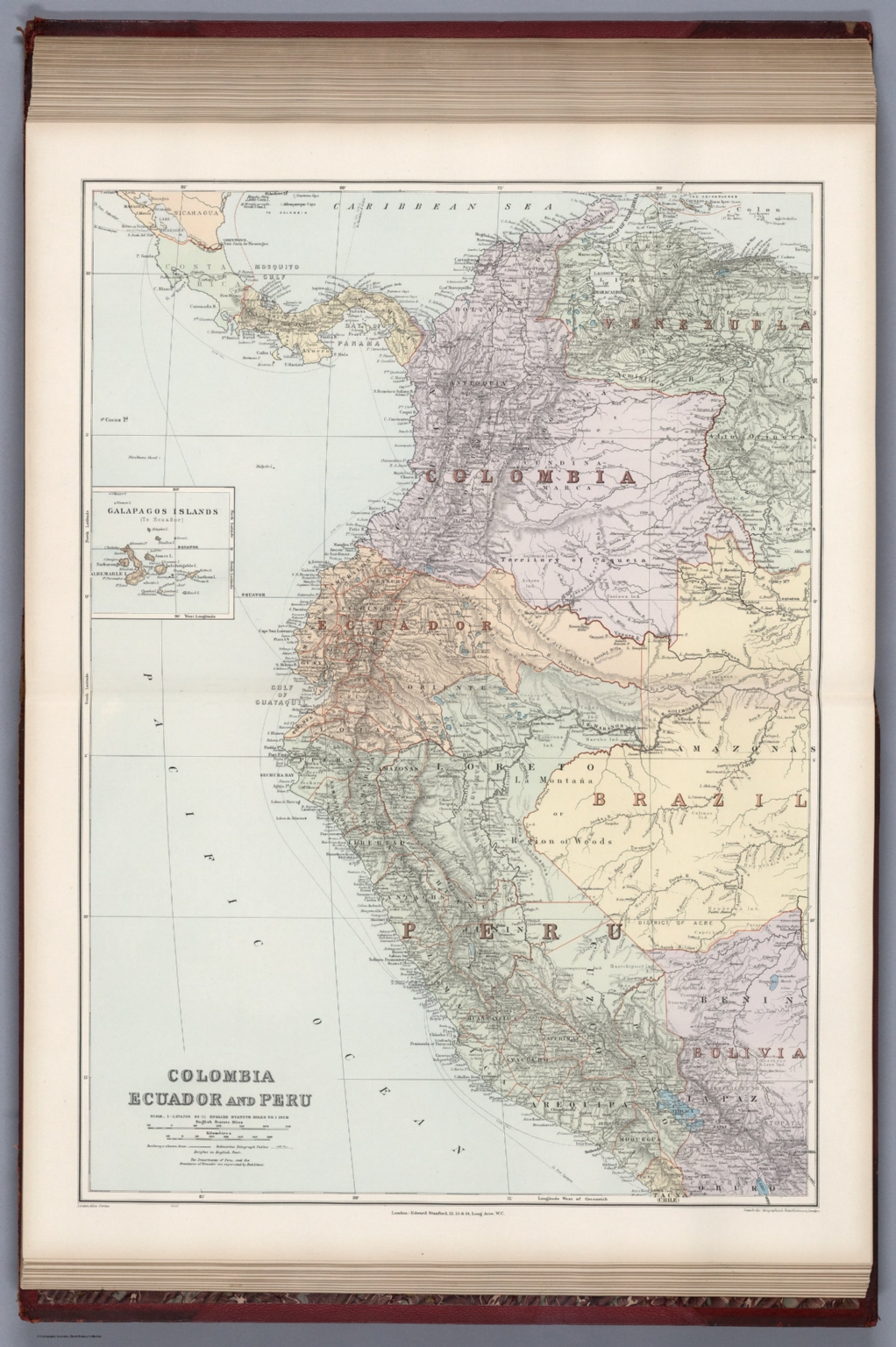 Colombia, Ecuador and Peru. - David Rumsey Historical Map Collection