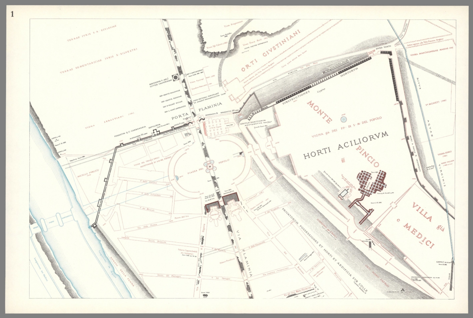 Sheet 1: Forma Urbis Romae. - David Rumsey Historical Map Collection