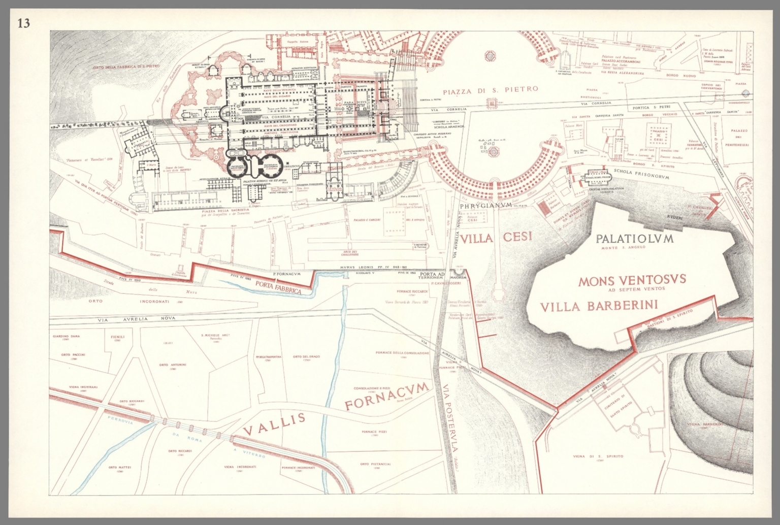 Sheet 13: Forma Urbis Romae. - David Rumsey Historical Map Collection