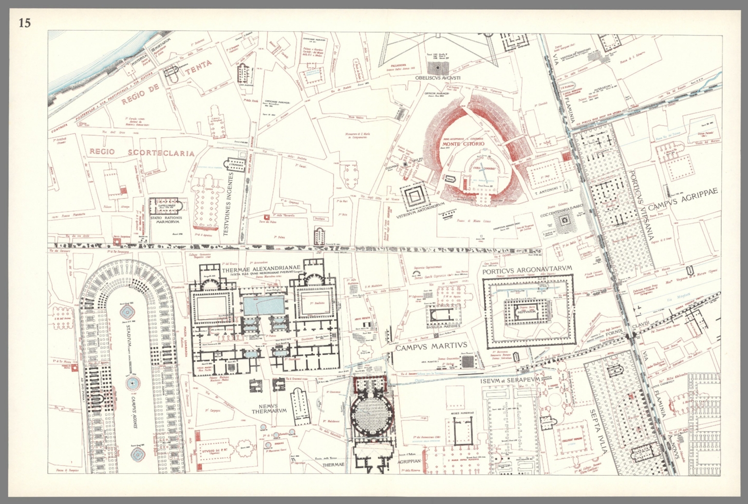 Sheet 15: Forma Urbis Romae. - David Rumsey Historical Map Collection