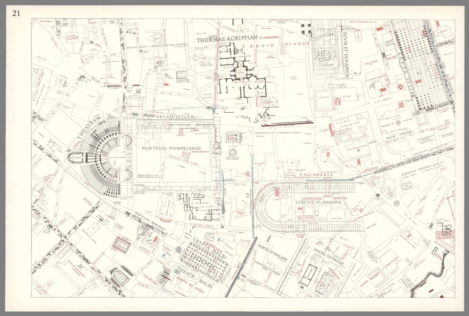 Sheet 21: Forma Urbis Romae. - David Rumsey Historical Map Collection