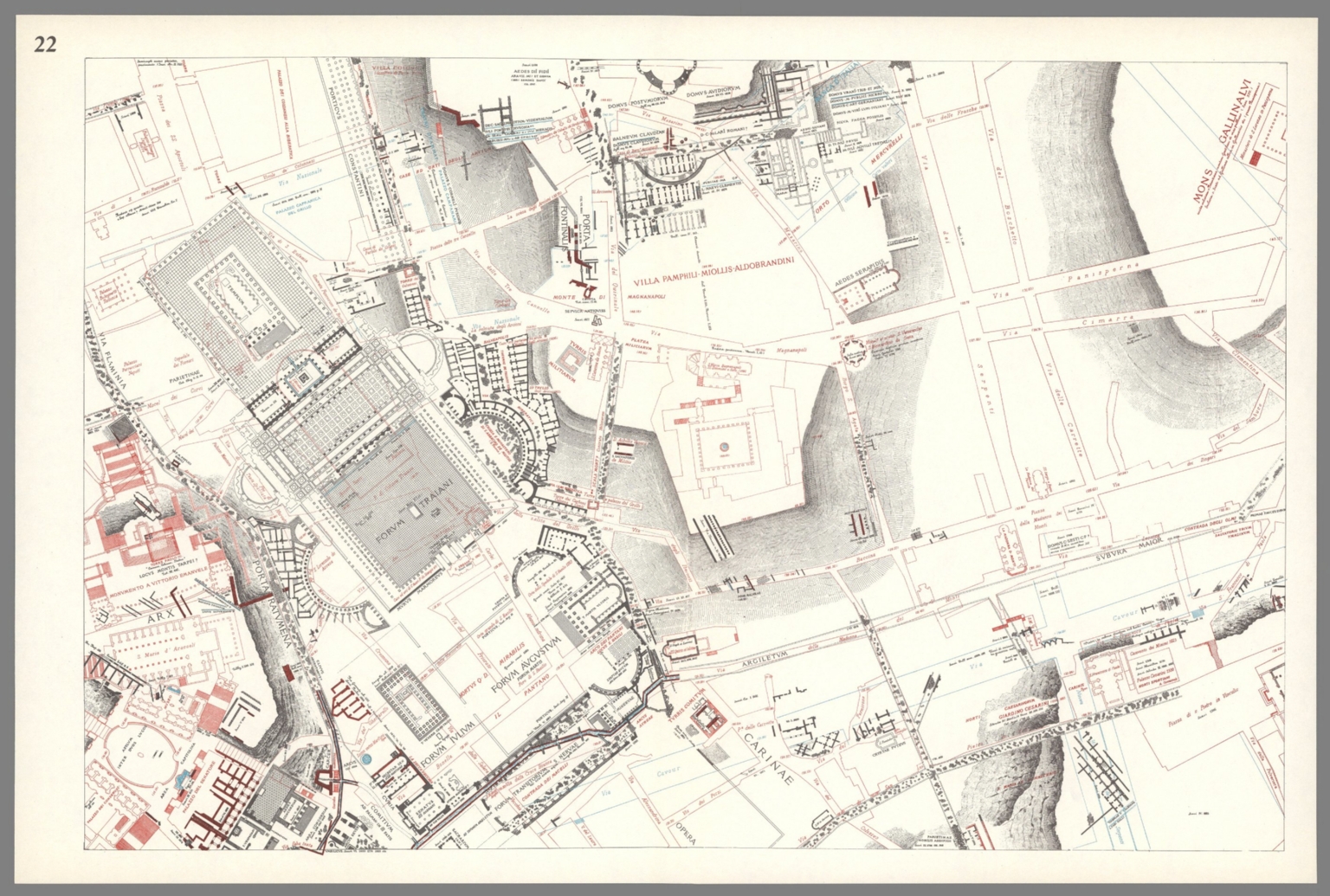 Sheet 22: Forma Urbis Romae. - David Rumsey Historical Map Collection