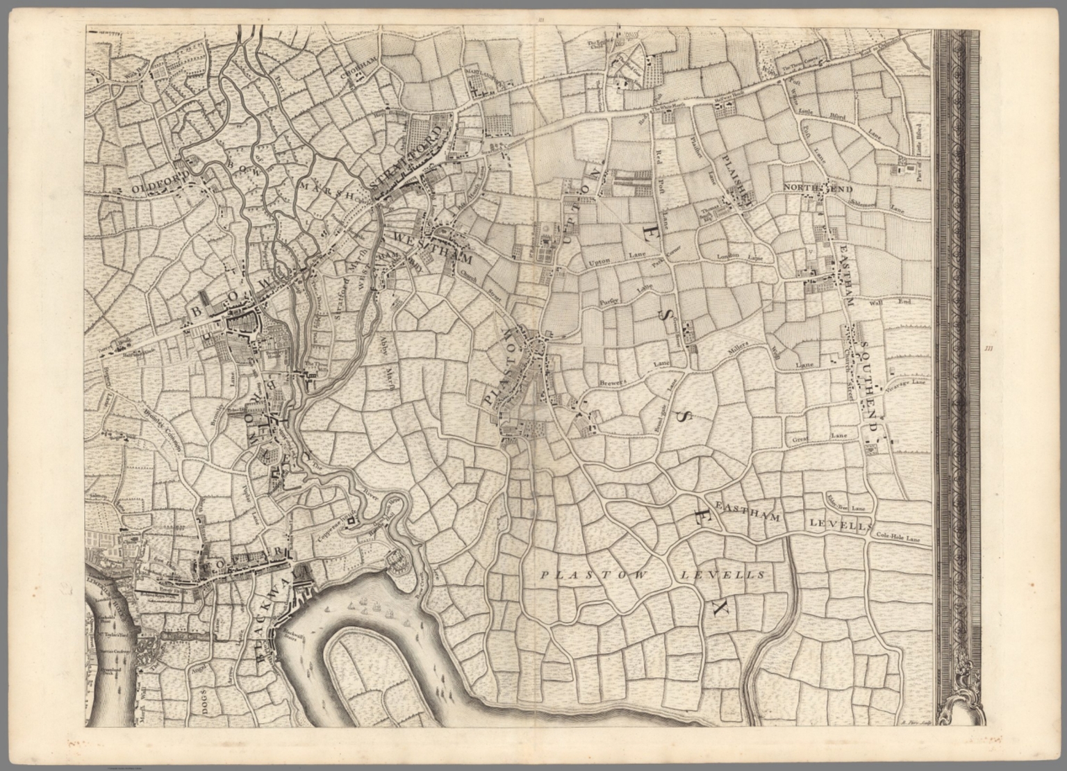 Sheet III An Exact Survey of the City's of London and Westminster ...