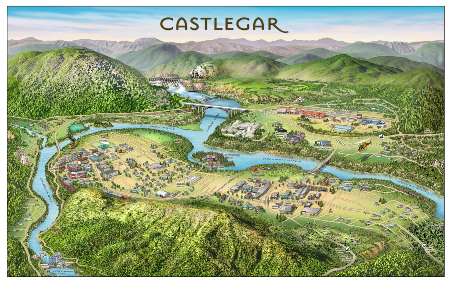 Map Of Castlegar Bc Castlegar (British Columbia). - David Rumsey Historical Map Collection