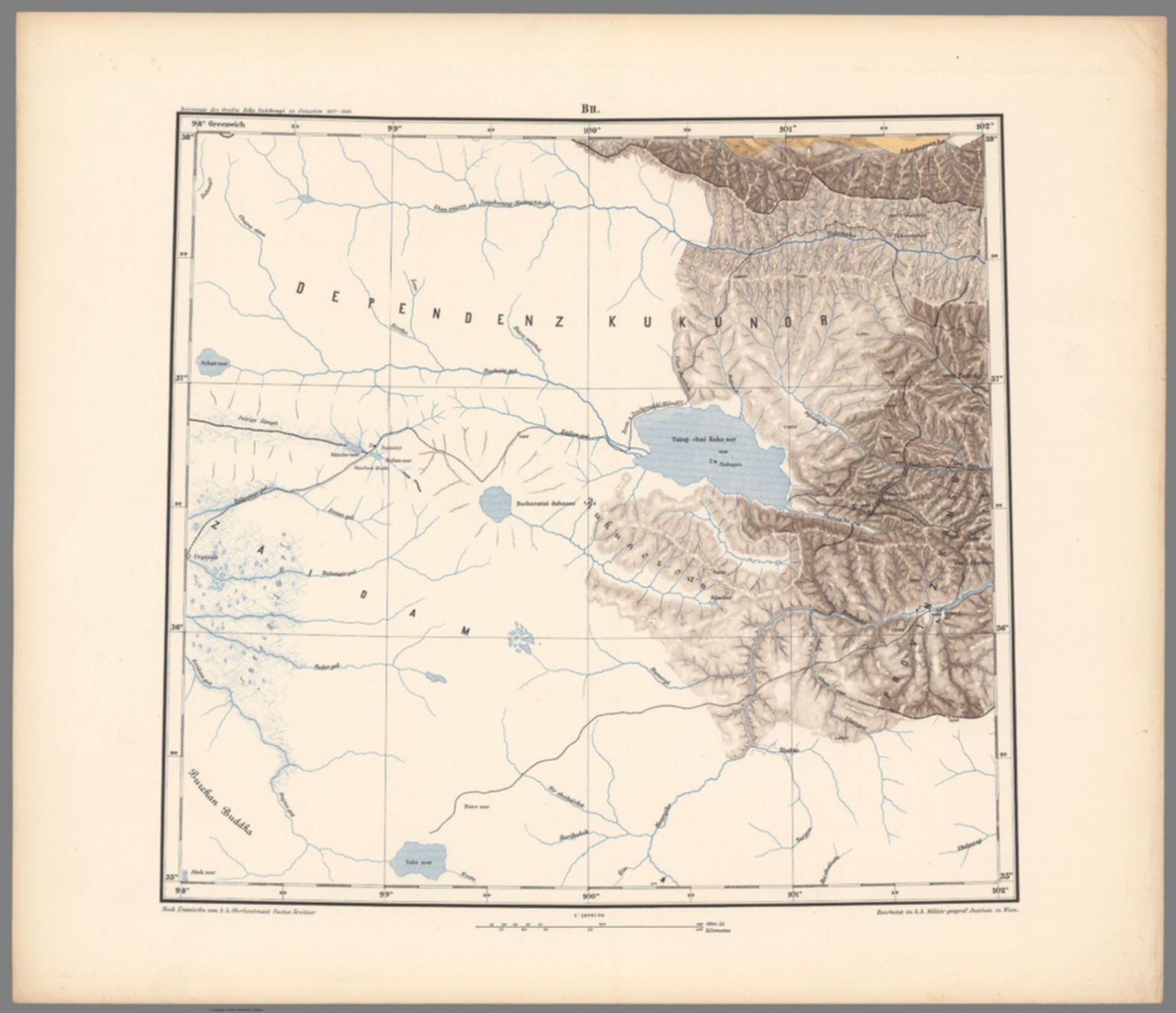 B. II: Geographical Map. Dependenz Kukunor - David Rumsey Historical ...