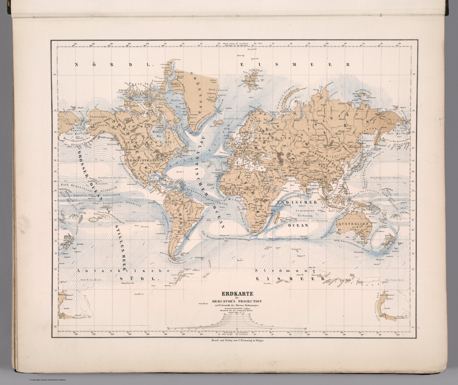 Erdkarte in Mercator's Projection - David Rumsey Historical Map Collection