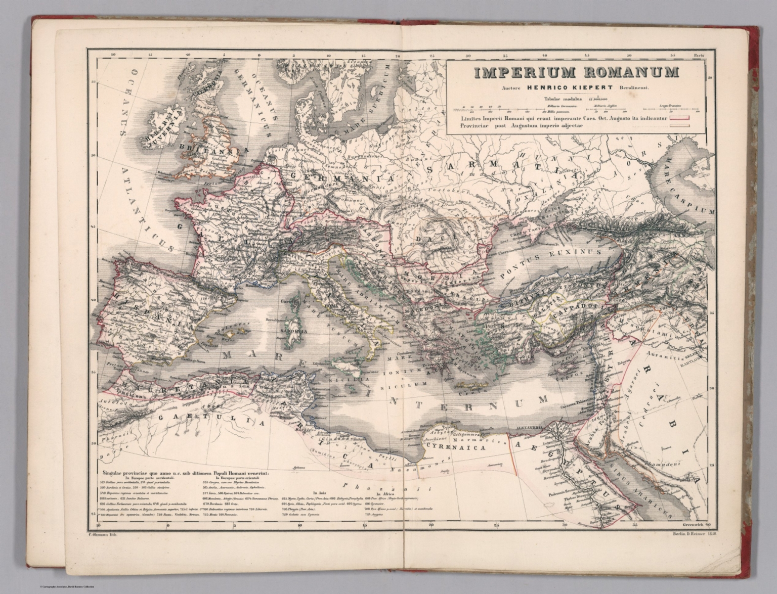 Ancient Map Of The Imperium Imperium Romanum - David Rumsey Historical Map Collection