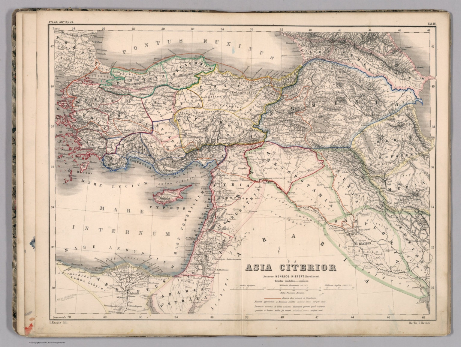 Tab. III. Asia citerior - David Rumsey Historical Map Collection