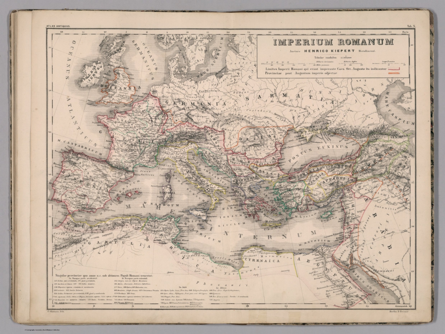 Tab. X. Imperium Romanum - David Rumsey Historical Map Collection