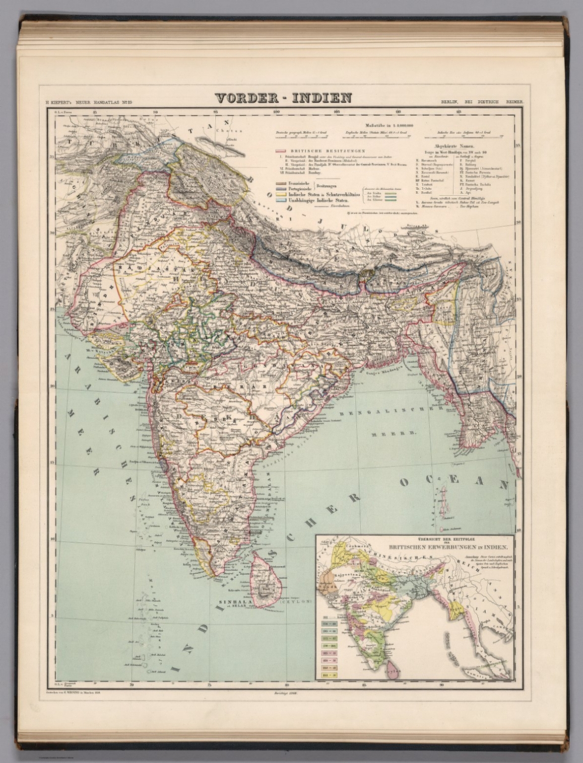 Vorder Indien David Rumsey Historical Map Collection