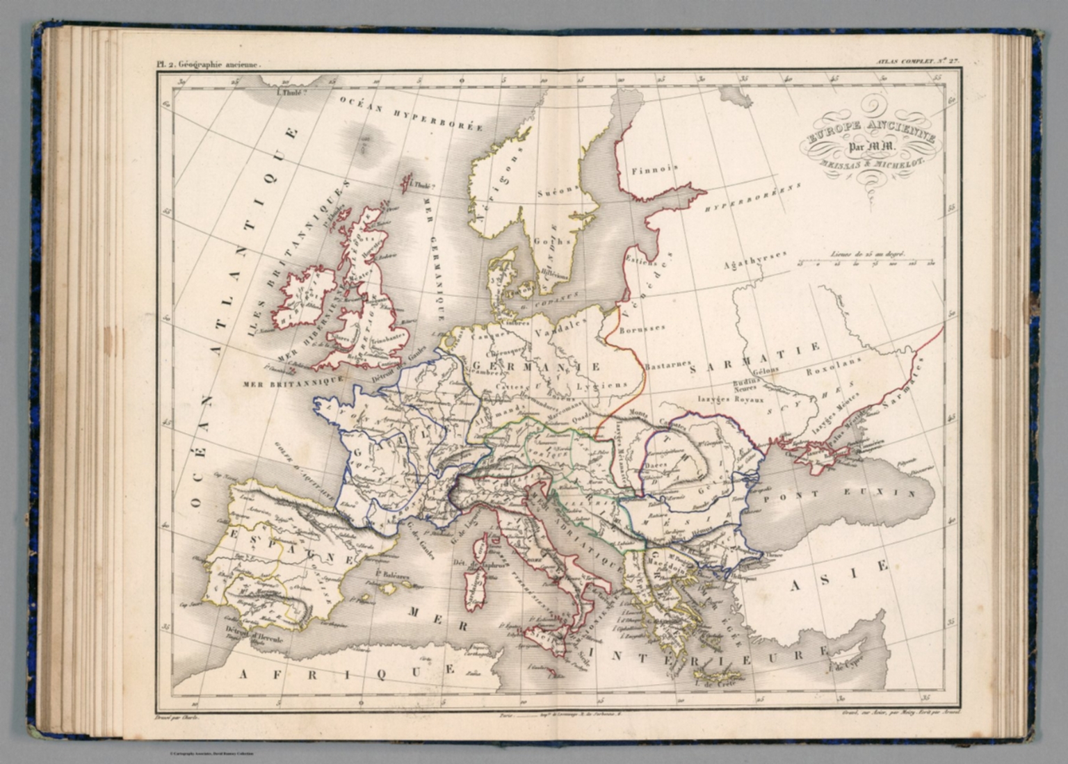 Europe ancienne. Pl. 2. Geographie ancienne - David Rumsey Historical ...