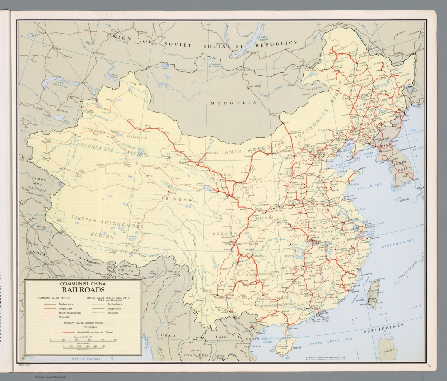 Communist China: Reailroads - David Rumsey Historical Map Collection