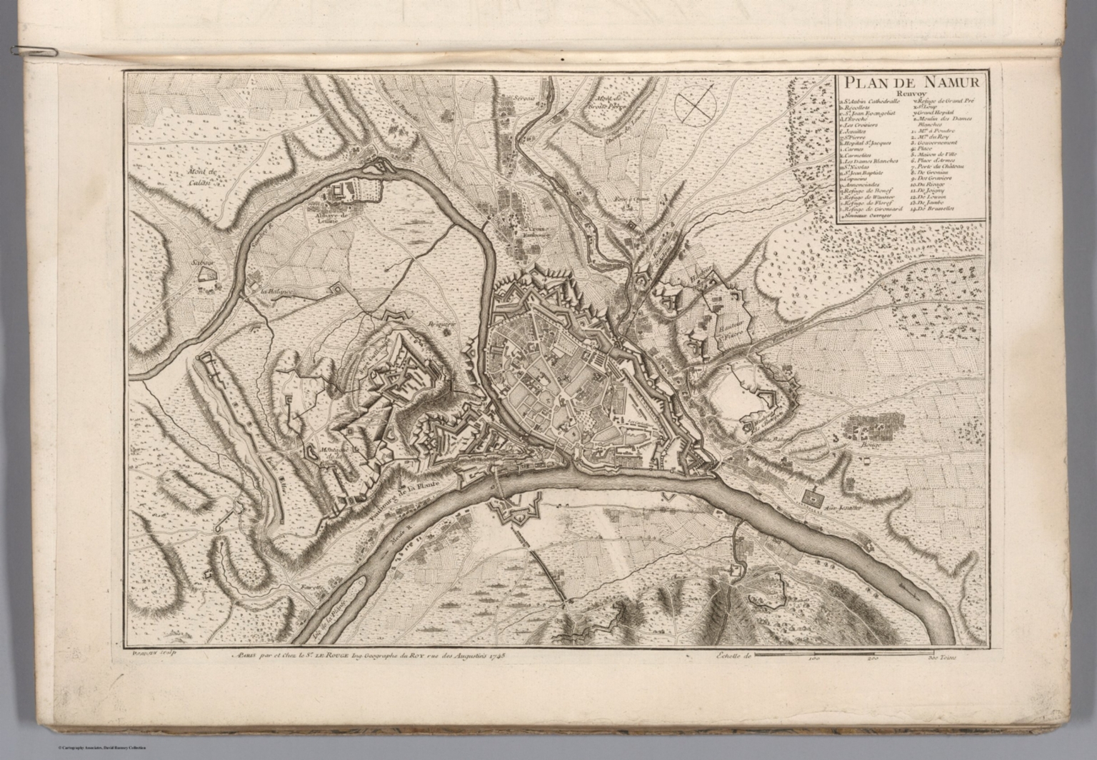 Plan de Namur - David Rumsey Historical Map Collection