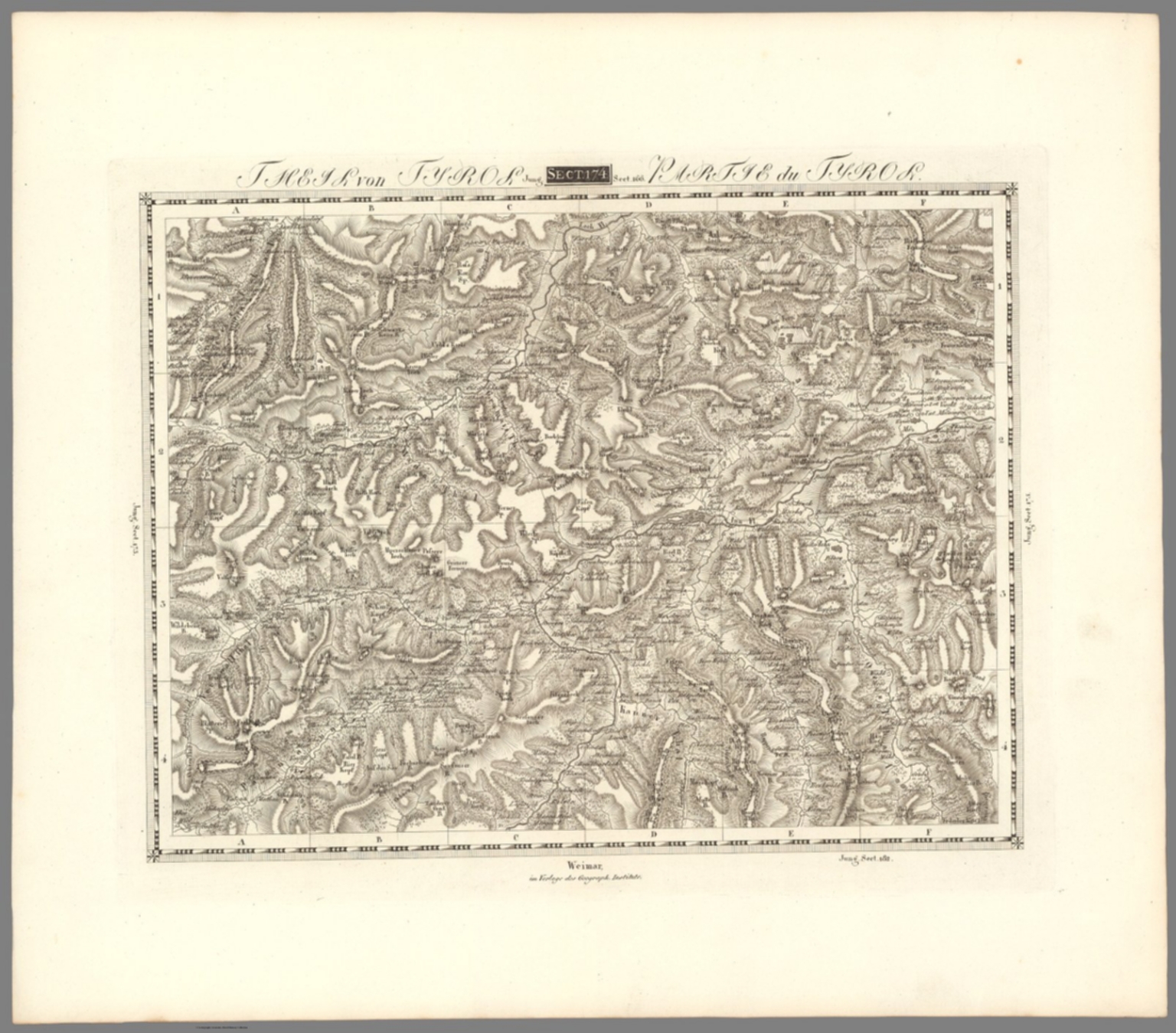 Sect. 174. Theil von Tyrol = Partie du Tyrol David Rumsey Historical Map Collection