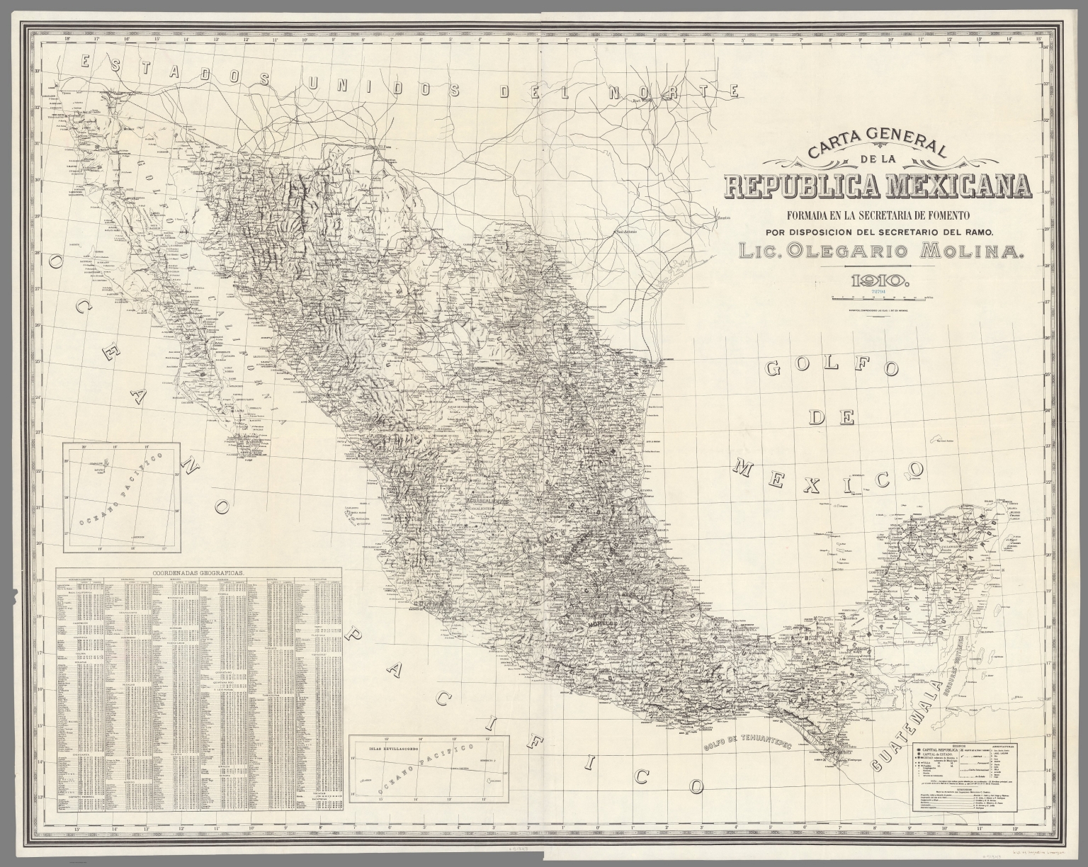 Carta General De La Republica Mexicana David Rumsey Historical Map Images And Photos Finder 7099