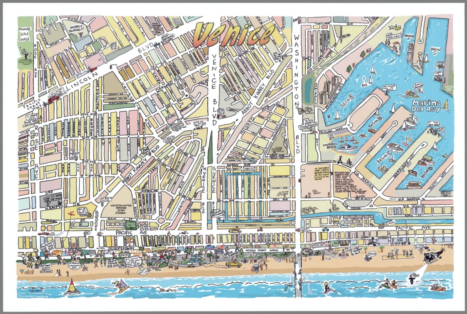 Map Of Venice Beach Venice - David Rumsey Historical Map Collection