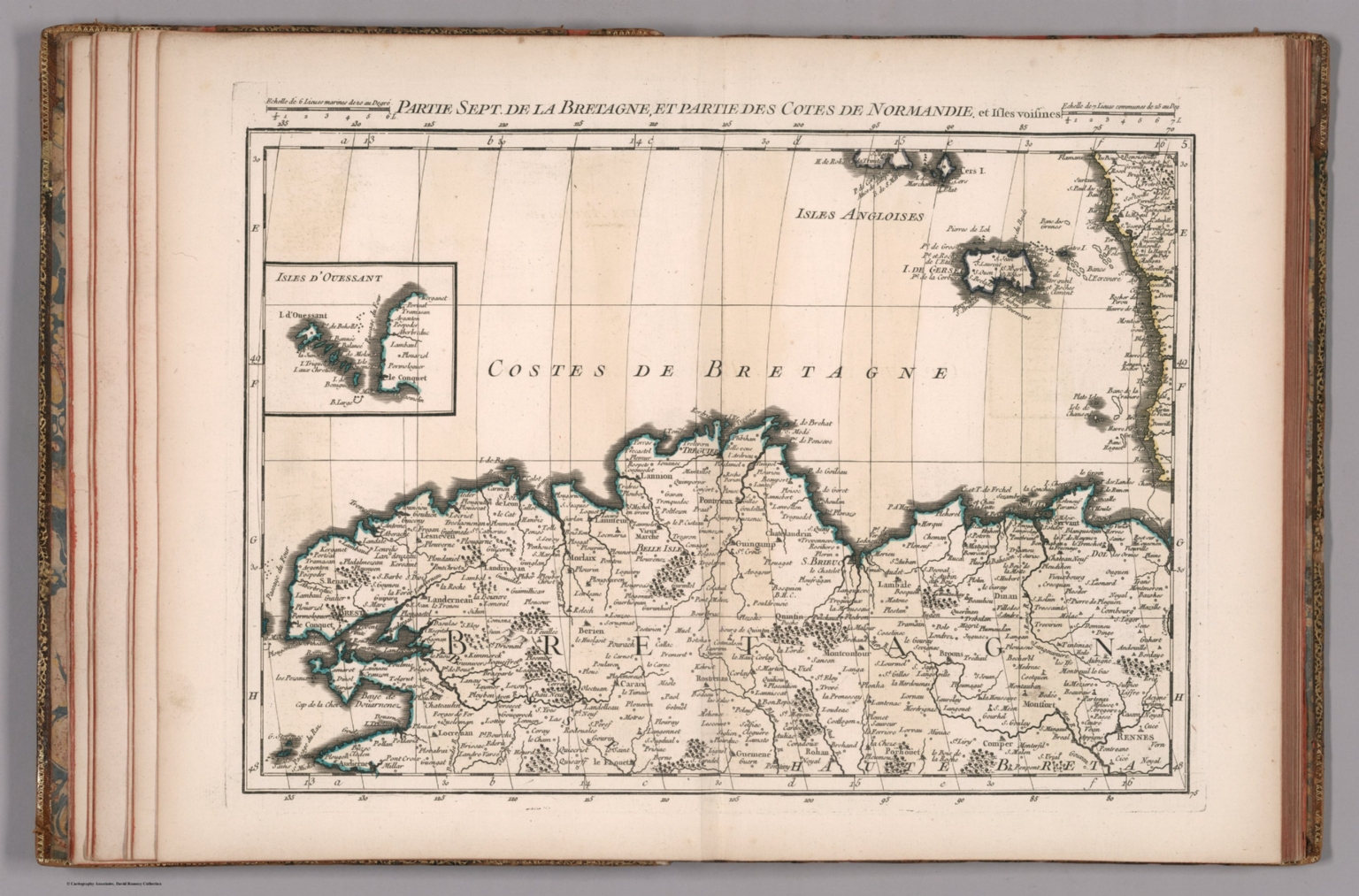 Partie sept. de la Bretagne, et partie des cotes de Normandie, et Isles