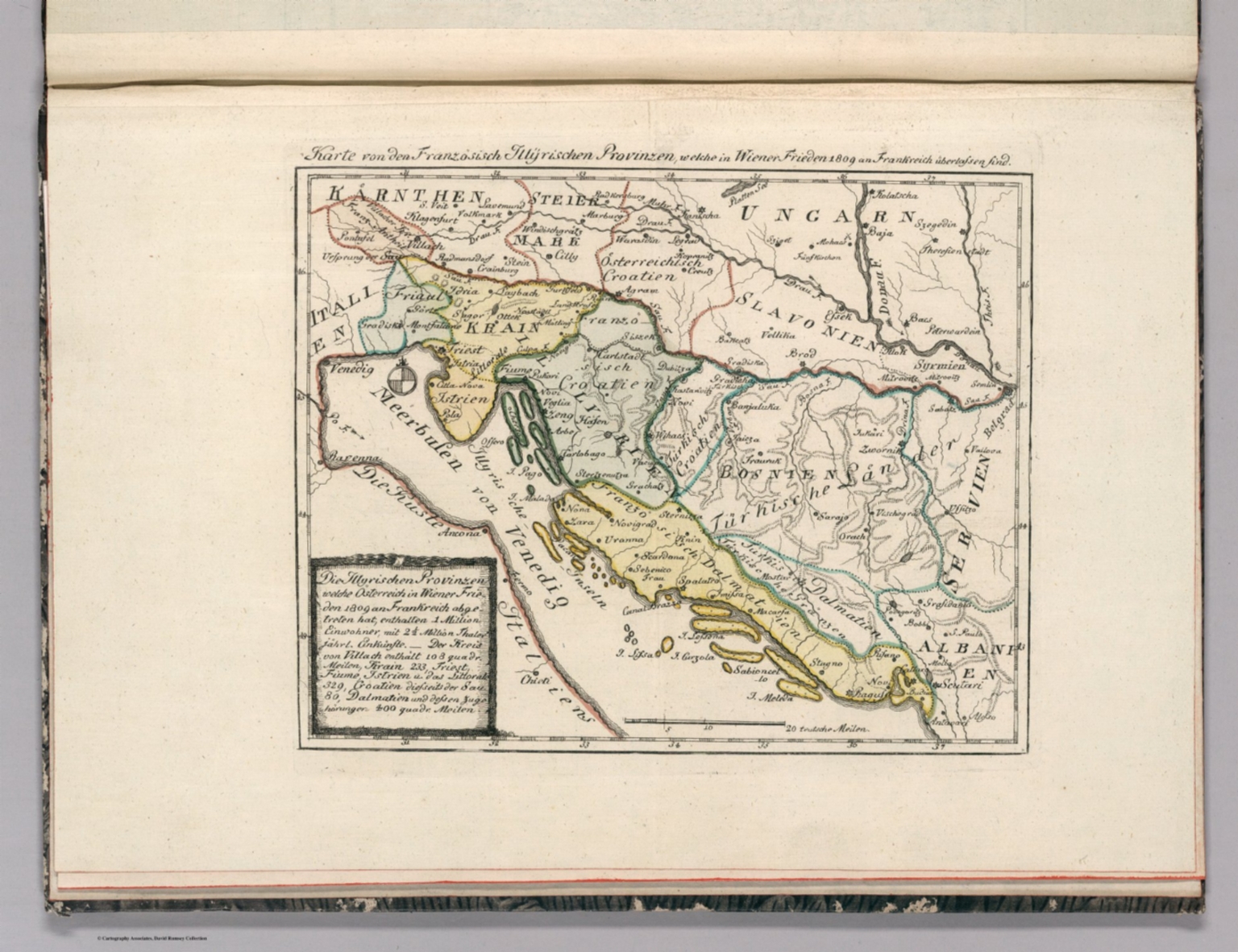 Karte Von Den Franzosisch Illyrischen Provinzen David Rumsey Historical Map Collection