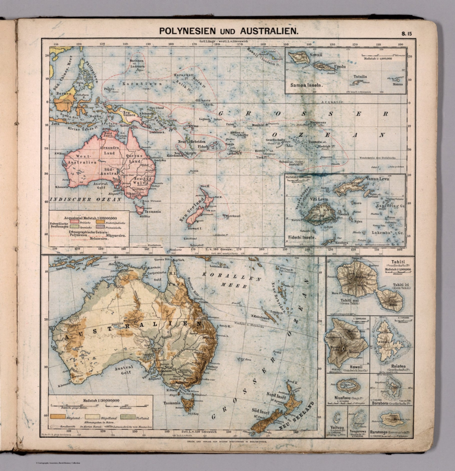 S15. Polynesien und Australien. - David Rumsey Historical Map Collection