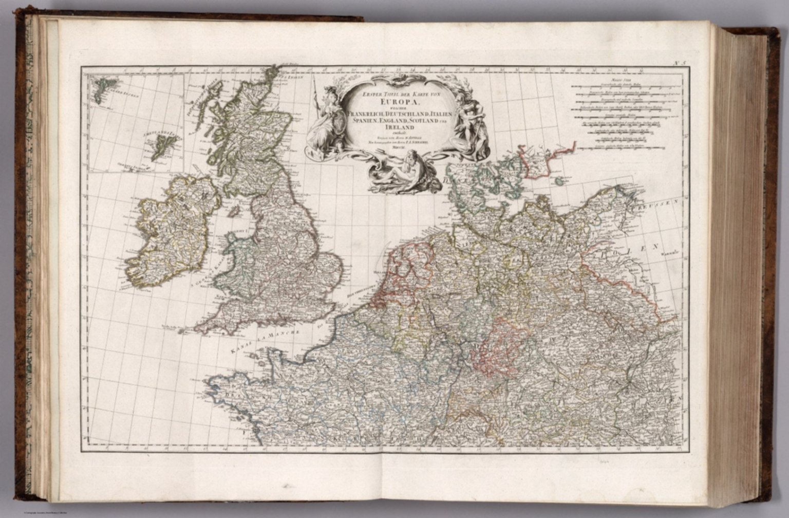 5. Erster Theil der Karte von Europa (northern sheet). - David Rumsey Historical Map Collection