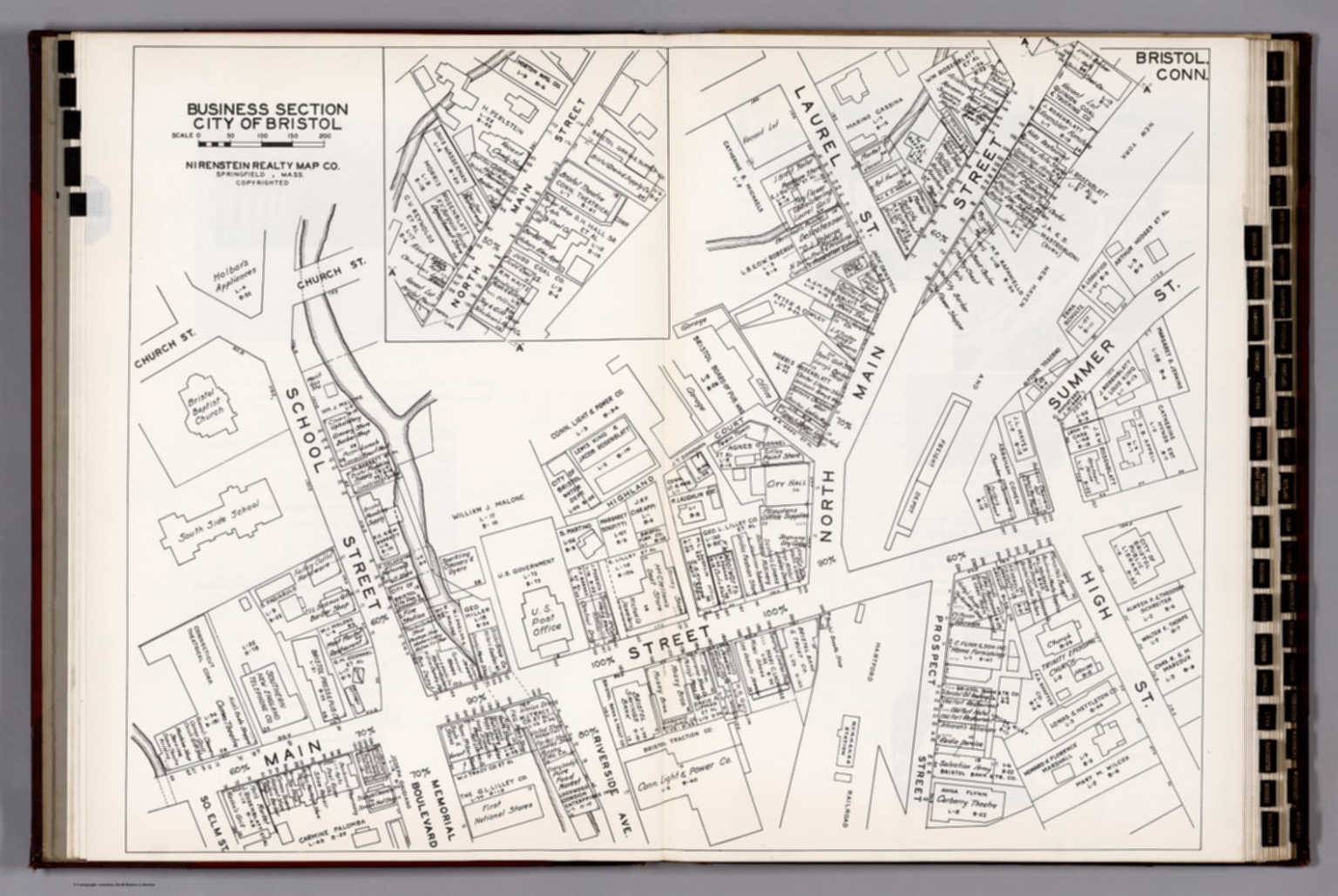 Business Section, City of Bristol (Connecticut). David Rumsey