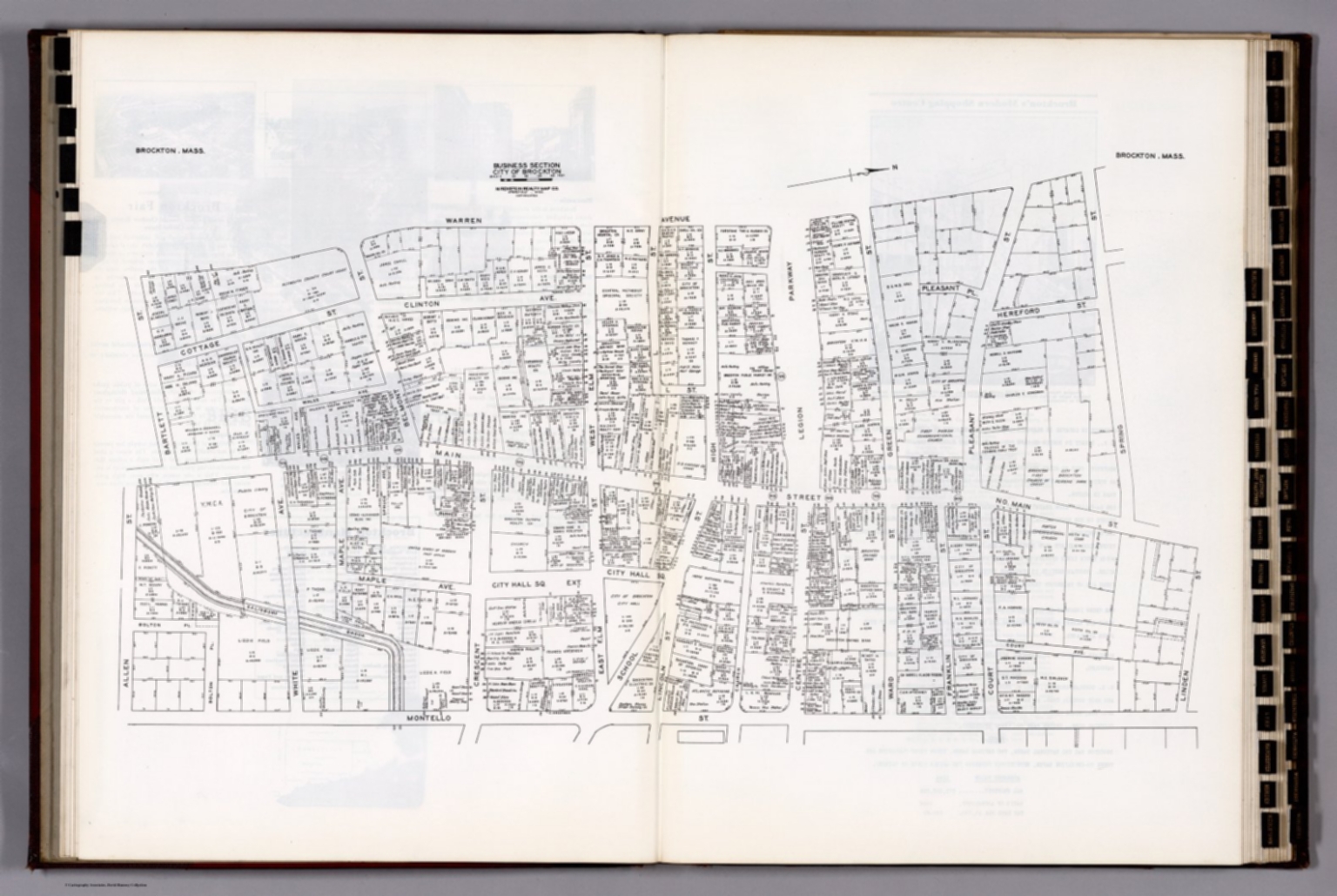 Business Section, City of Brockton (Massachusetts). David Rumsey