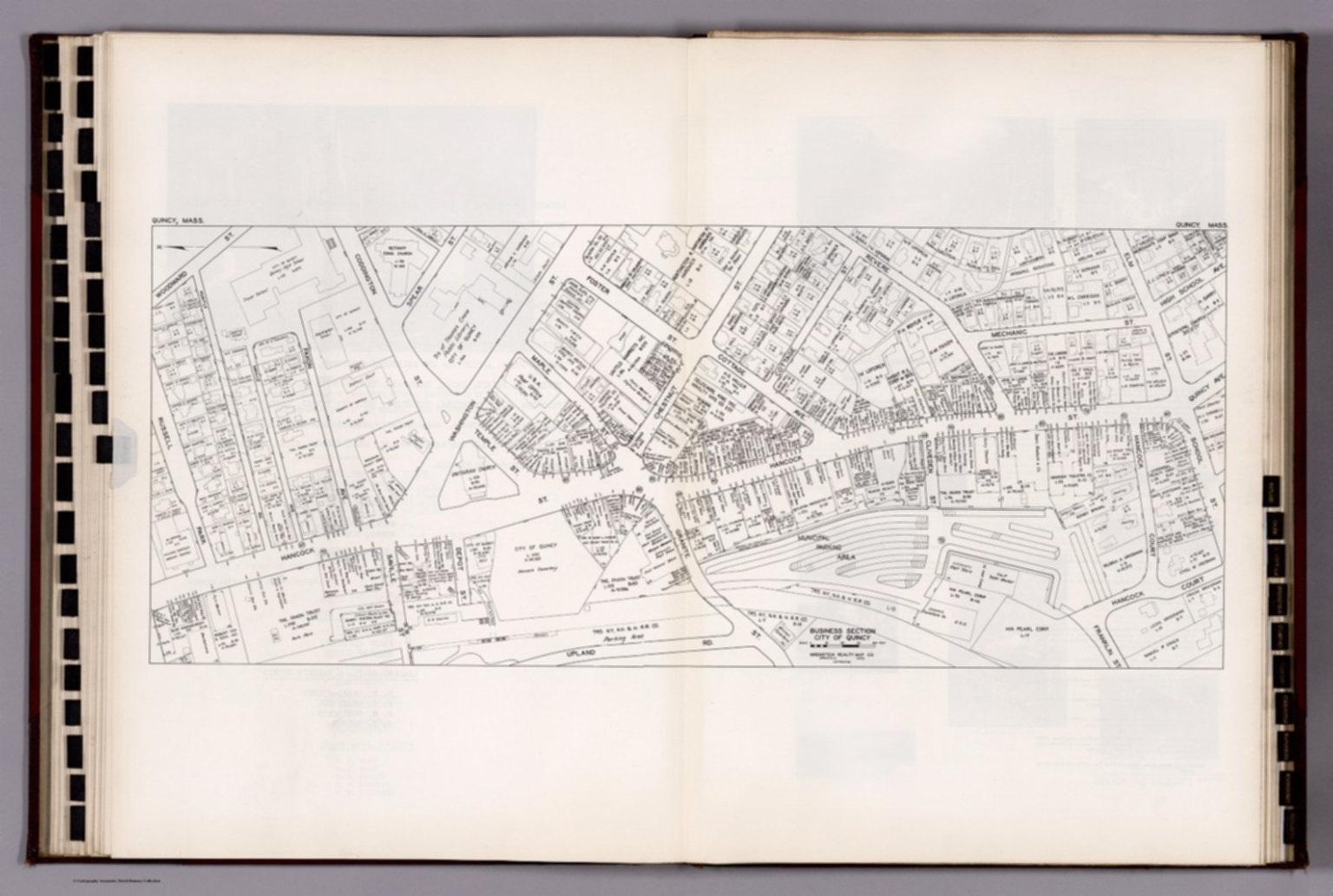 Business Section, City of Quincy (Massachusetts). David Rumsey Historical Map Collection