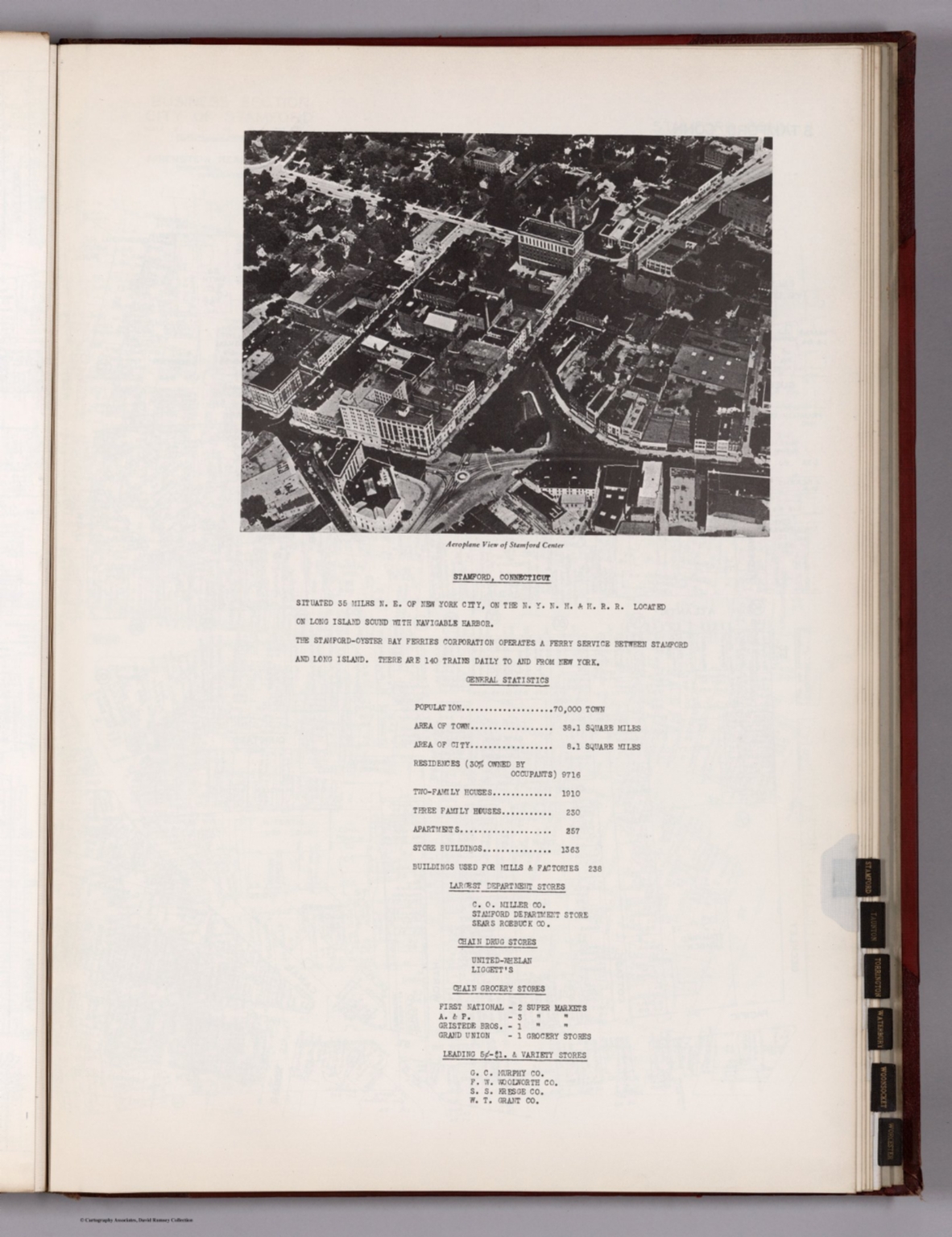 Text Stamford, Connecticut. David Rumsey Historical Map Collection